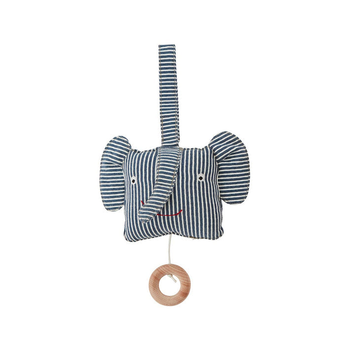 Erik Elephant Music Mobile Organic Cotton Blue