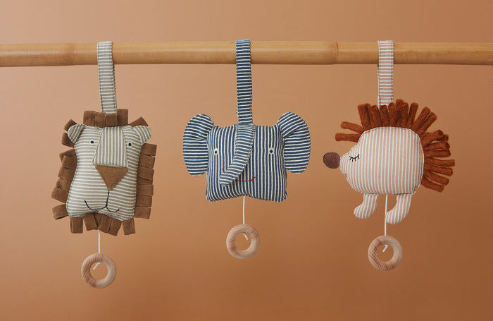 Erik Elephant Music Mobile Organic Cotton Blue