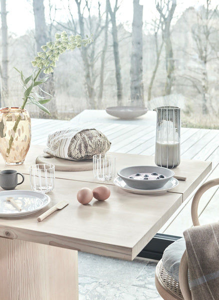 Mizu Water Carafe Glass Grey