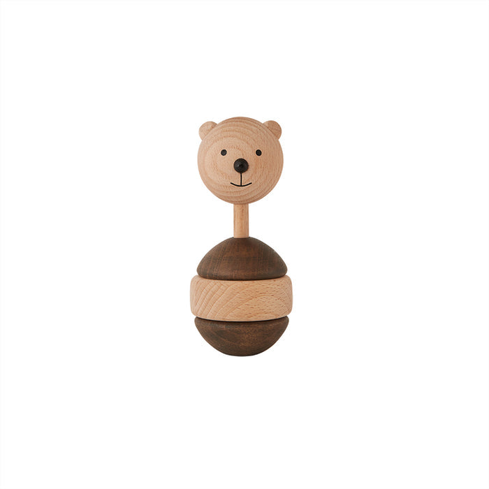 Bear rattle wood brown