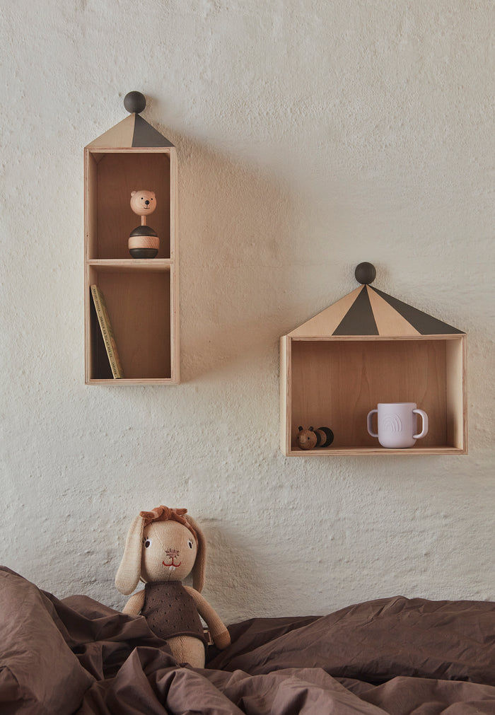 Bärenrassel Holz Braun 