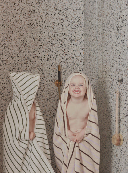 Raita Hooded Towel Cotton Purple
