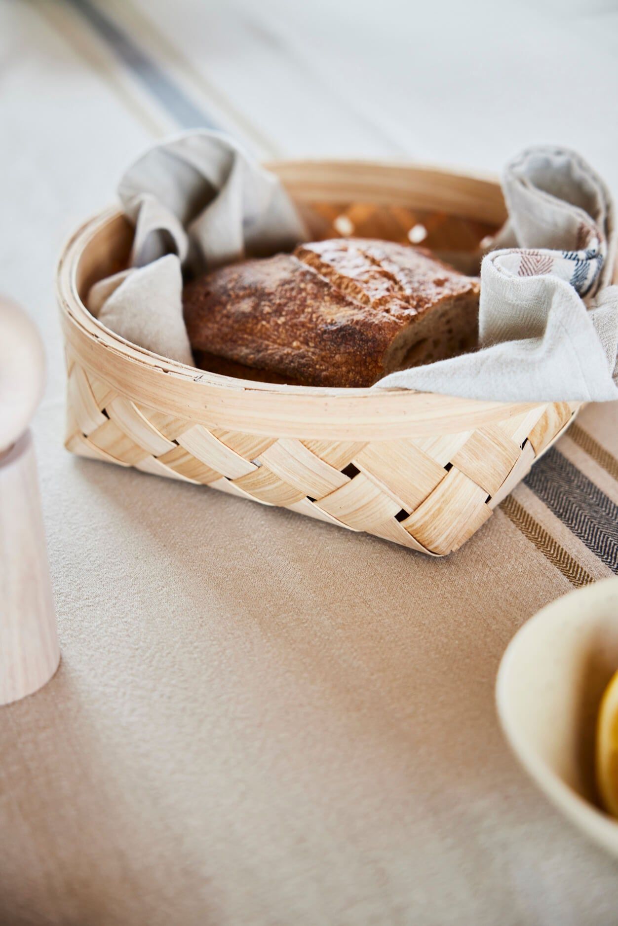 Linu Tablecloth Organic Cotton Cream 260x140 cm