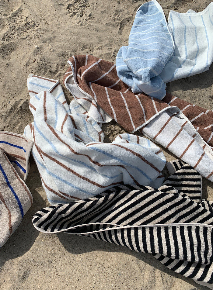 Raita Towel Organic Cotton Brown Striped