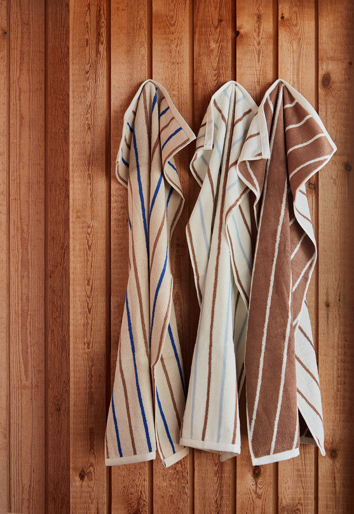 Raita Towel Organic Cotton Brown Striped