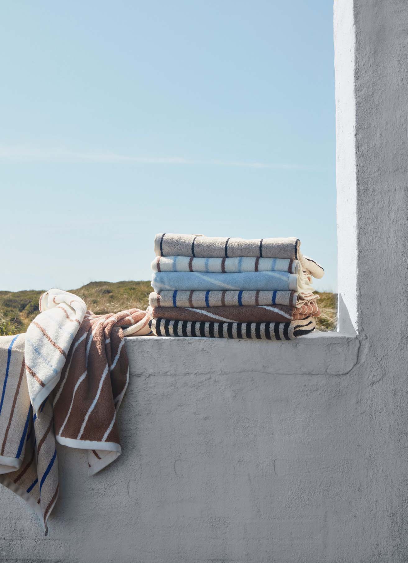 Raita Towel Organic Cotton Brown Striped