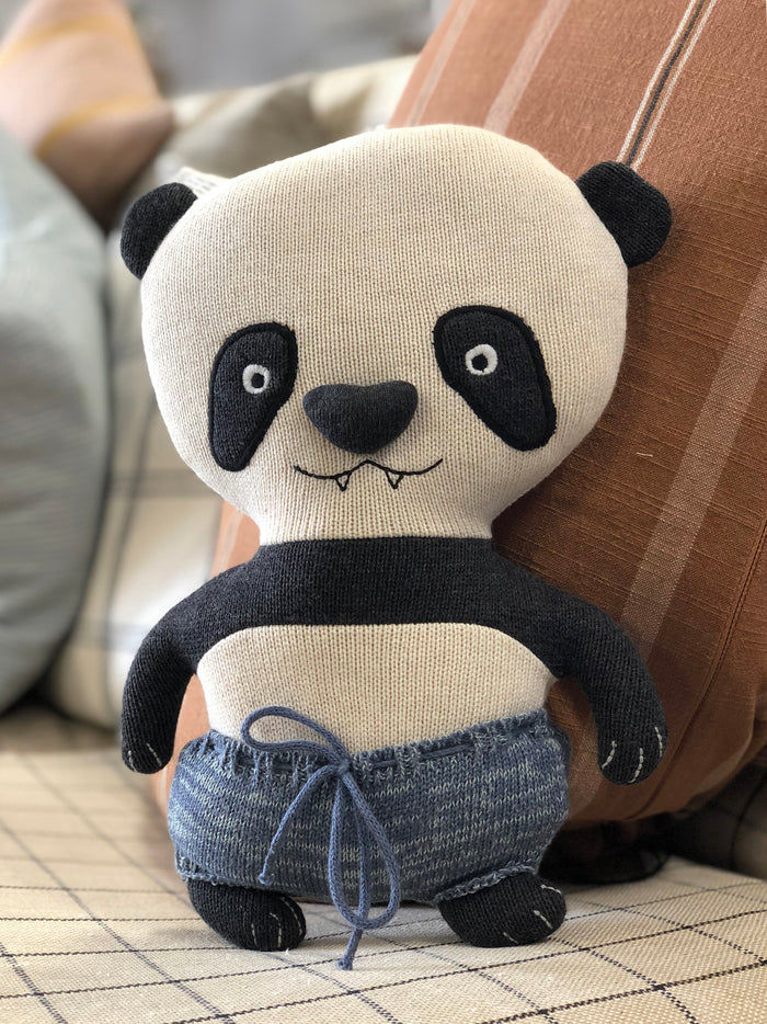 Cuddly toy Panda Cotton Multicolored