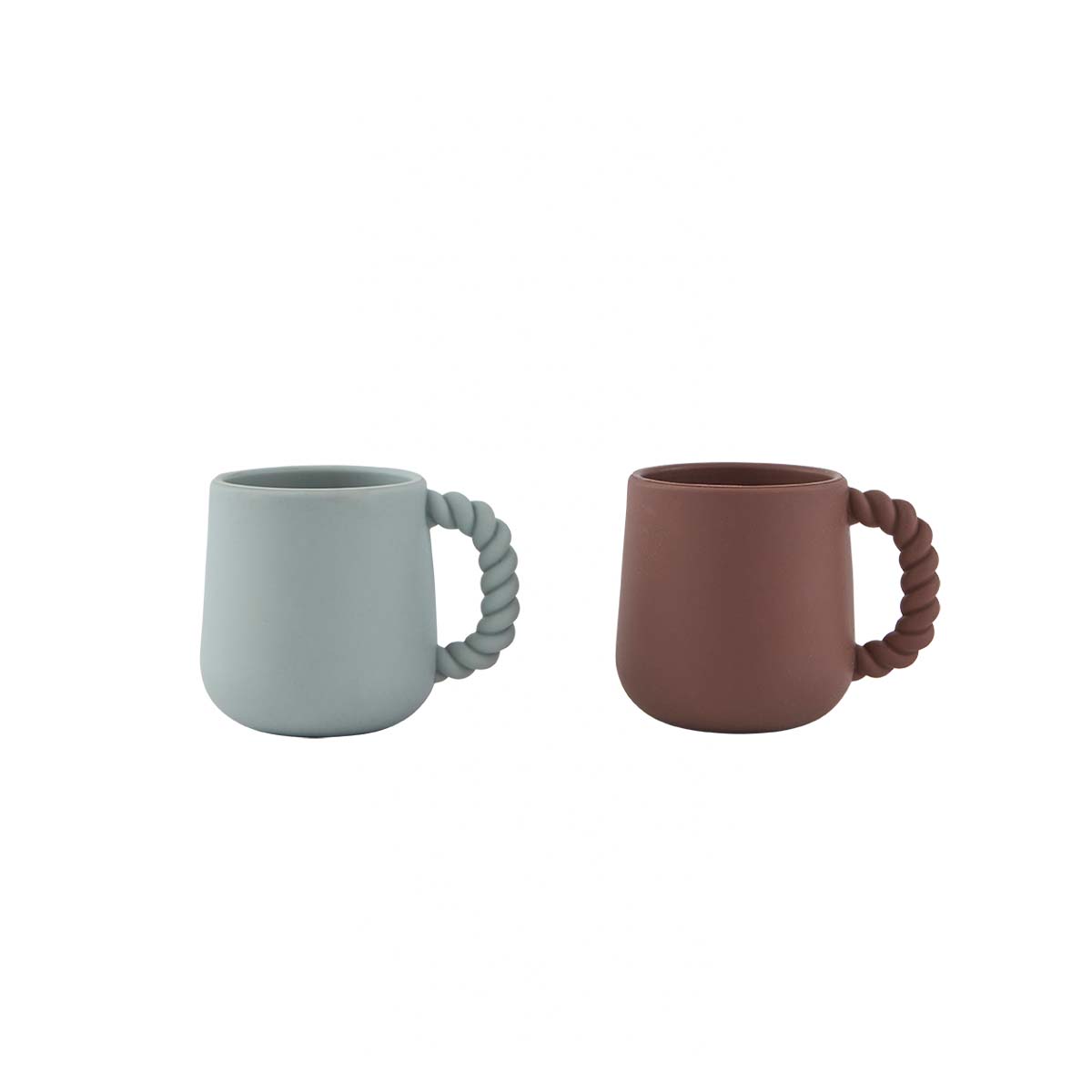 2x Mellow Cup Silicone Brown