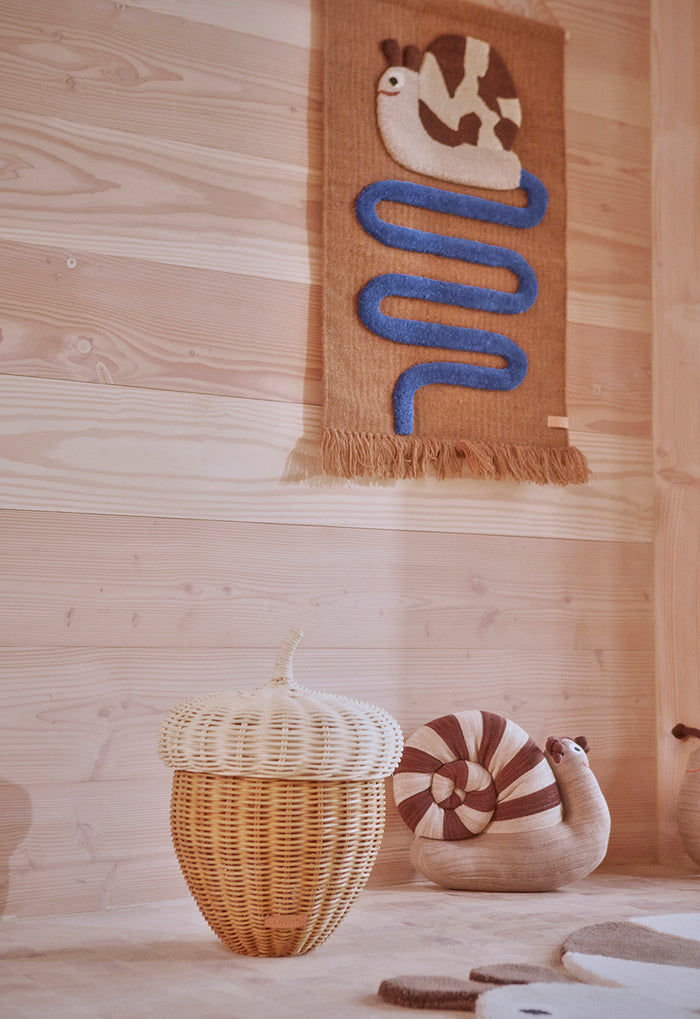 Tapestry Snail Wool Blue
