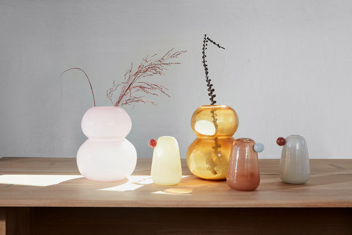 Vase Glass Pink
