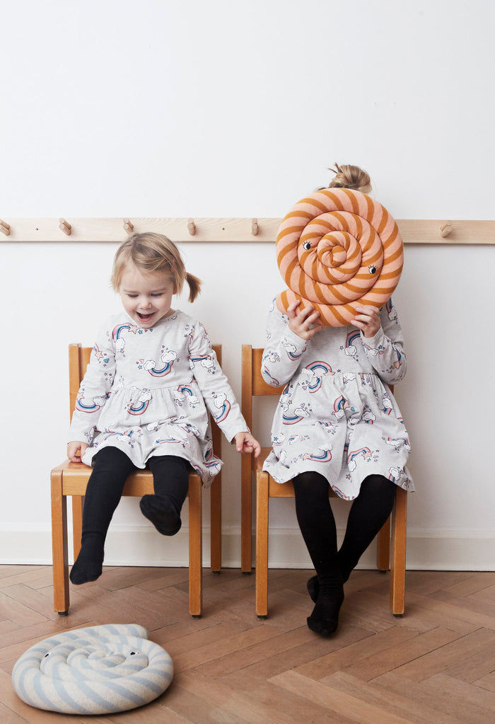 Lollipop Pillow Blue Striped