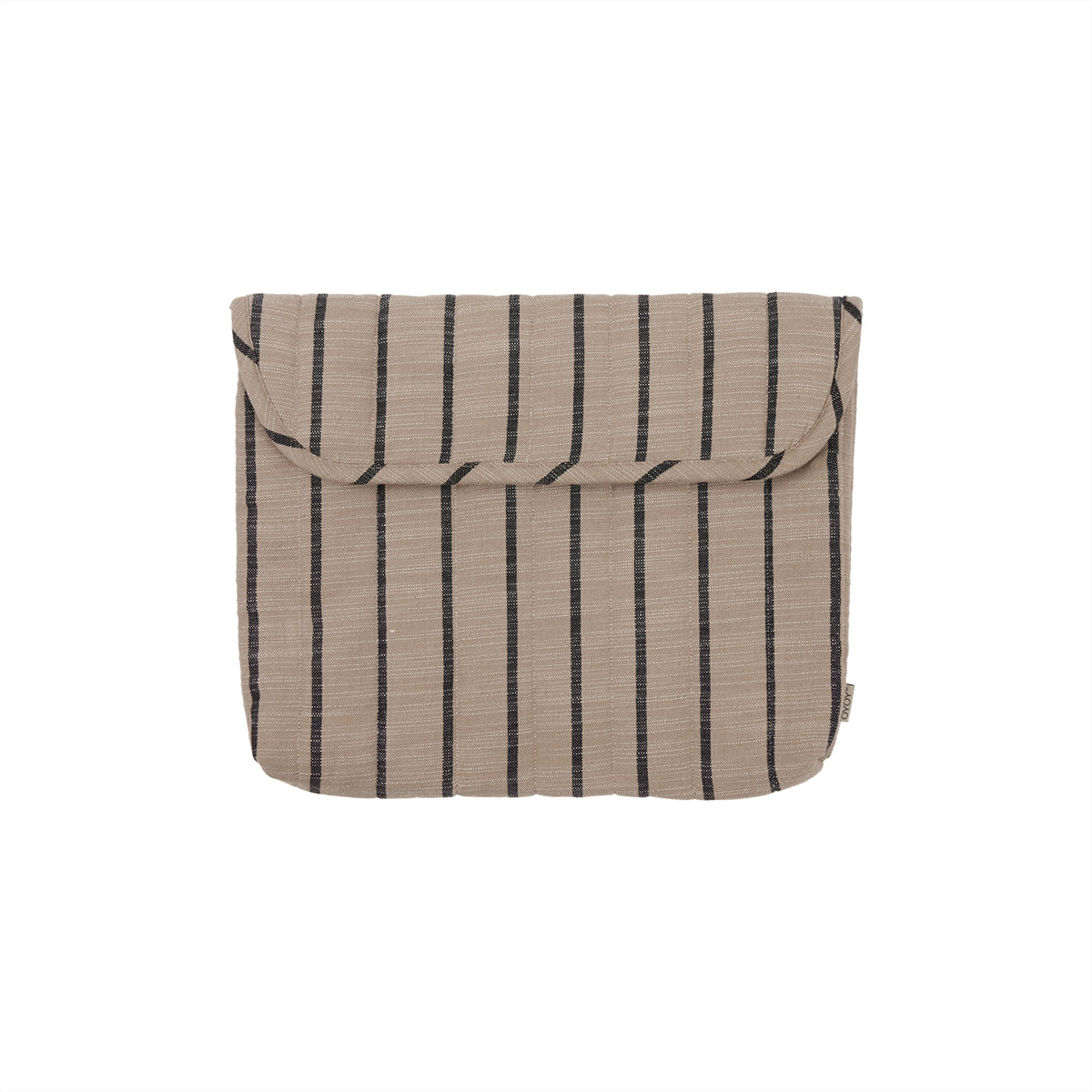 Laptop bag cotton cream striped