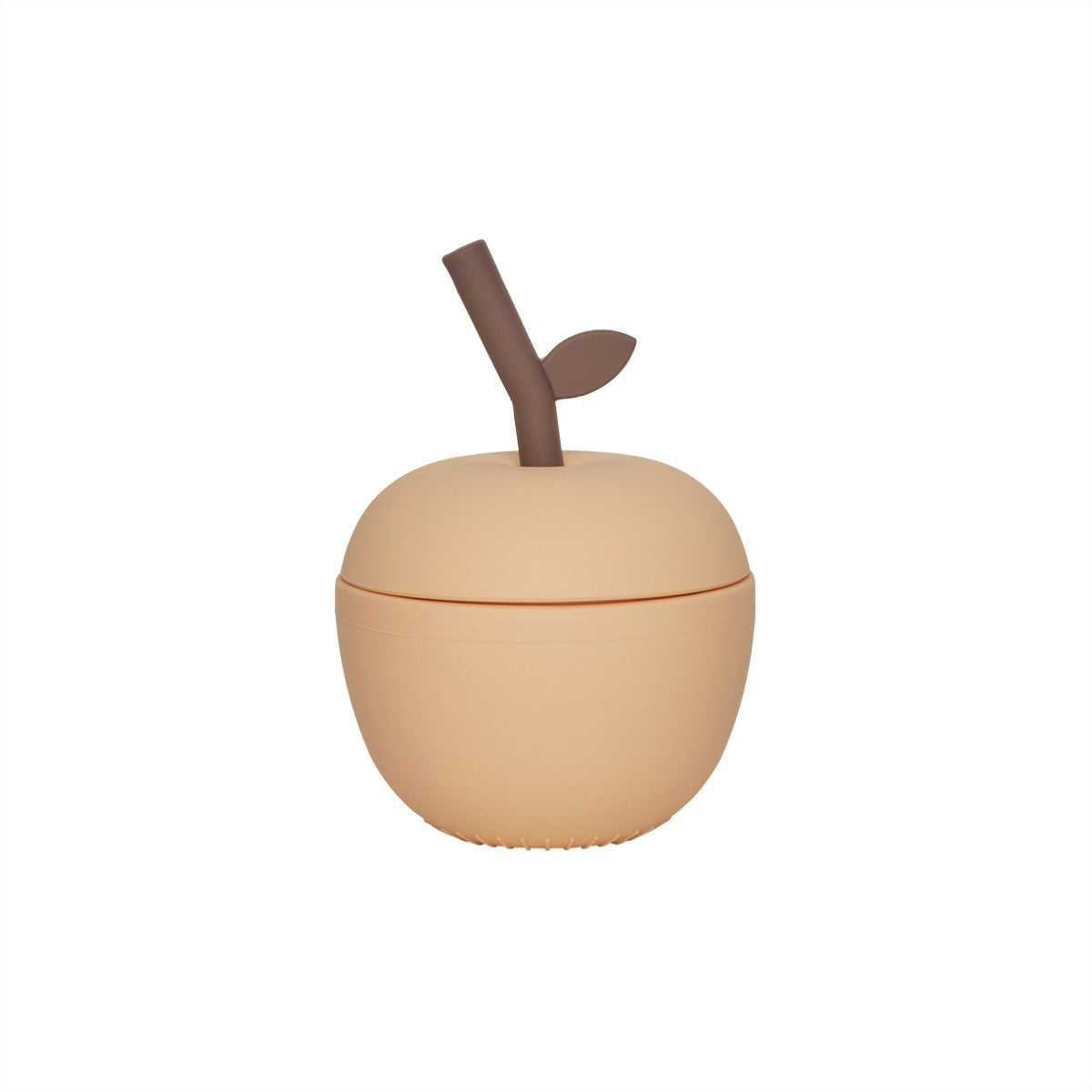 Cup Apple shape Straw Silicone Orange