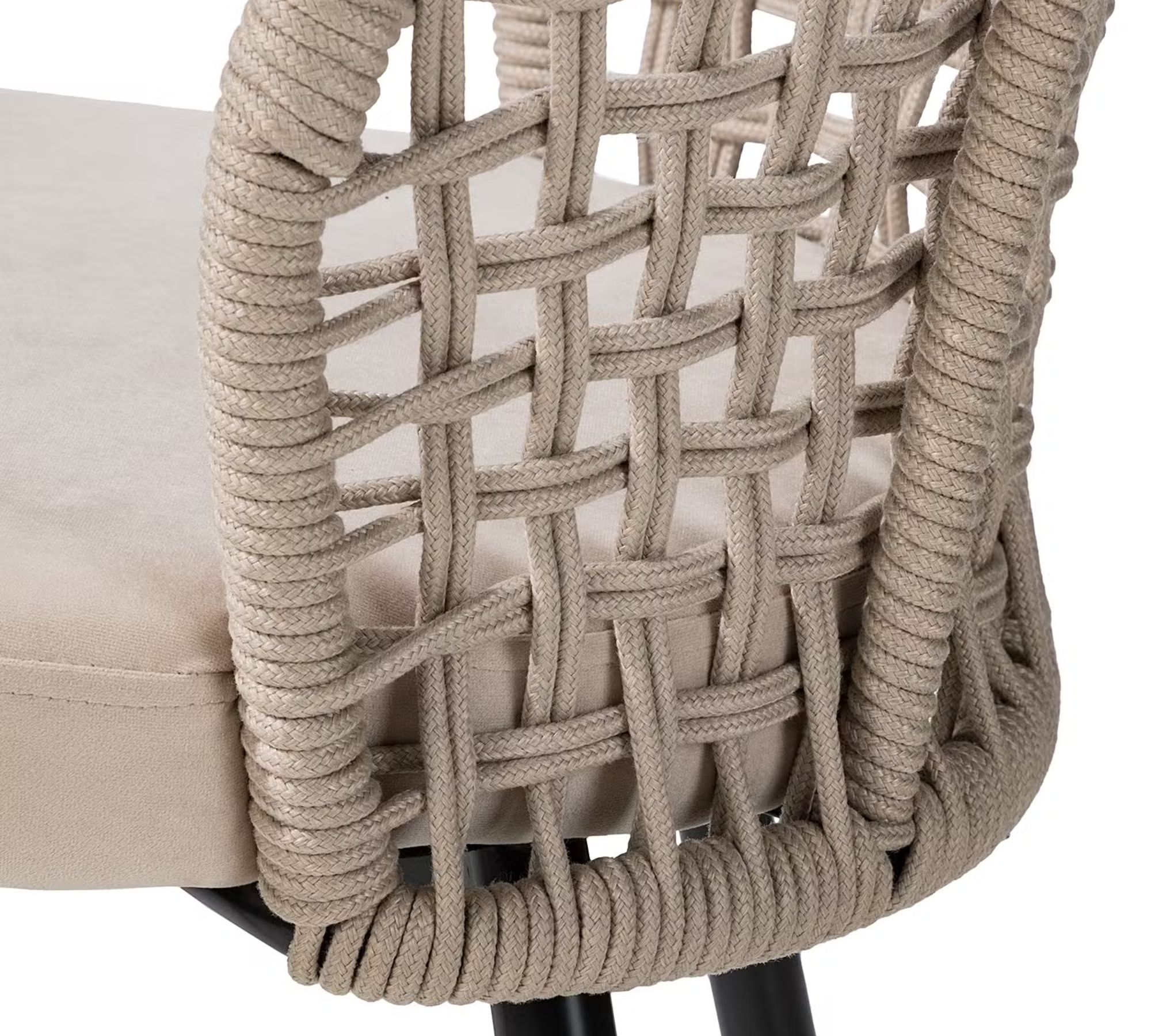 Dining chair set of 2 velvet beige