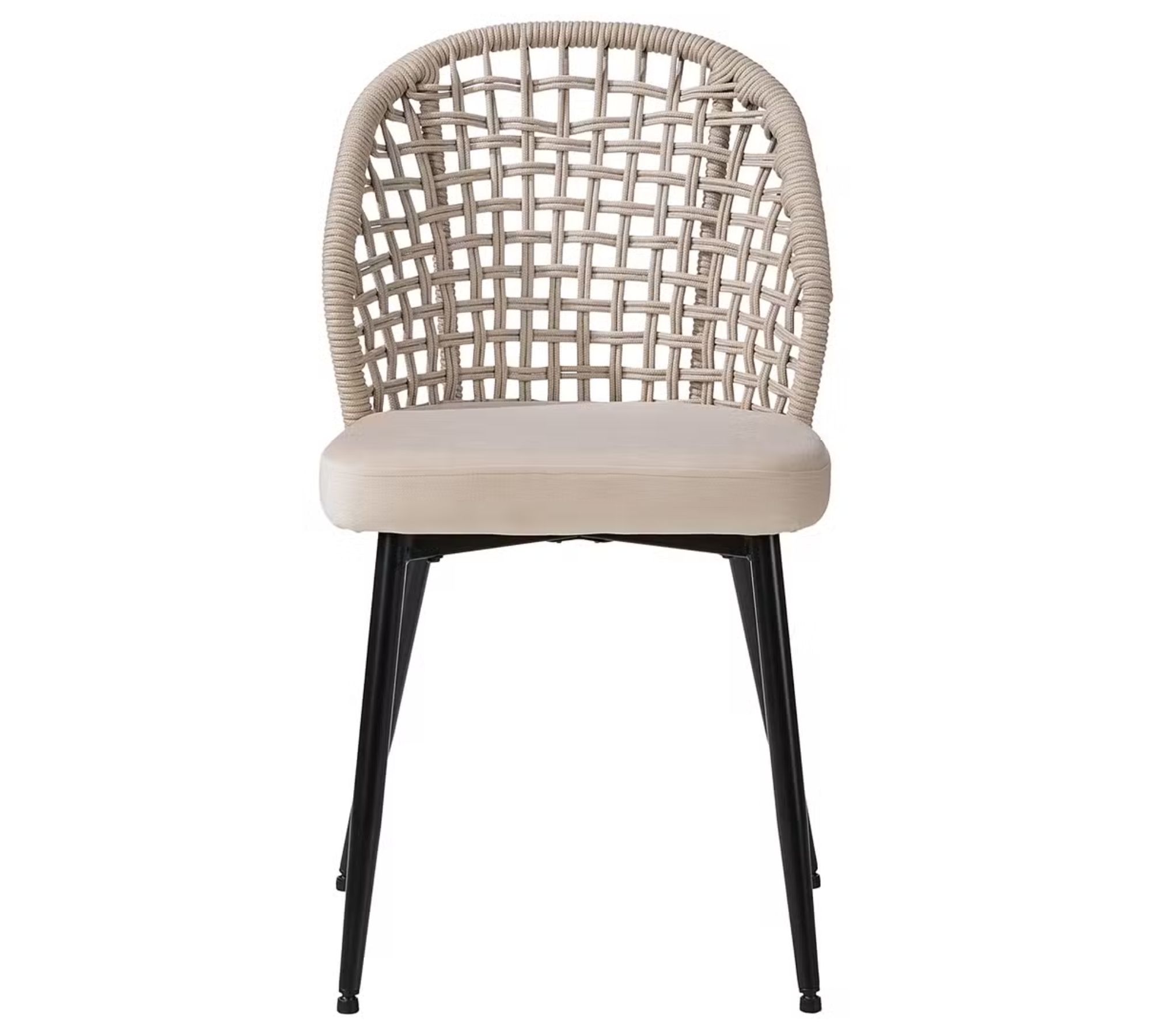 Dining chair set of 2 velvet beige