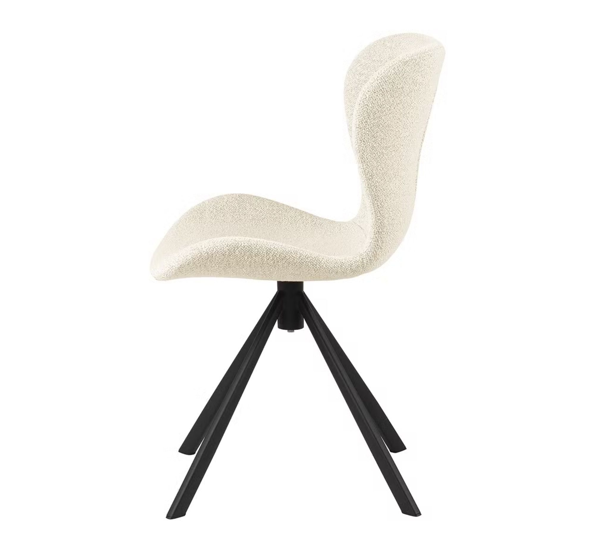 2x Swivel Armchair Bouclé Cream