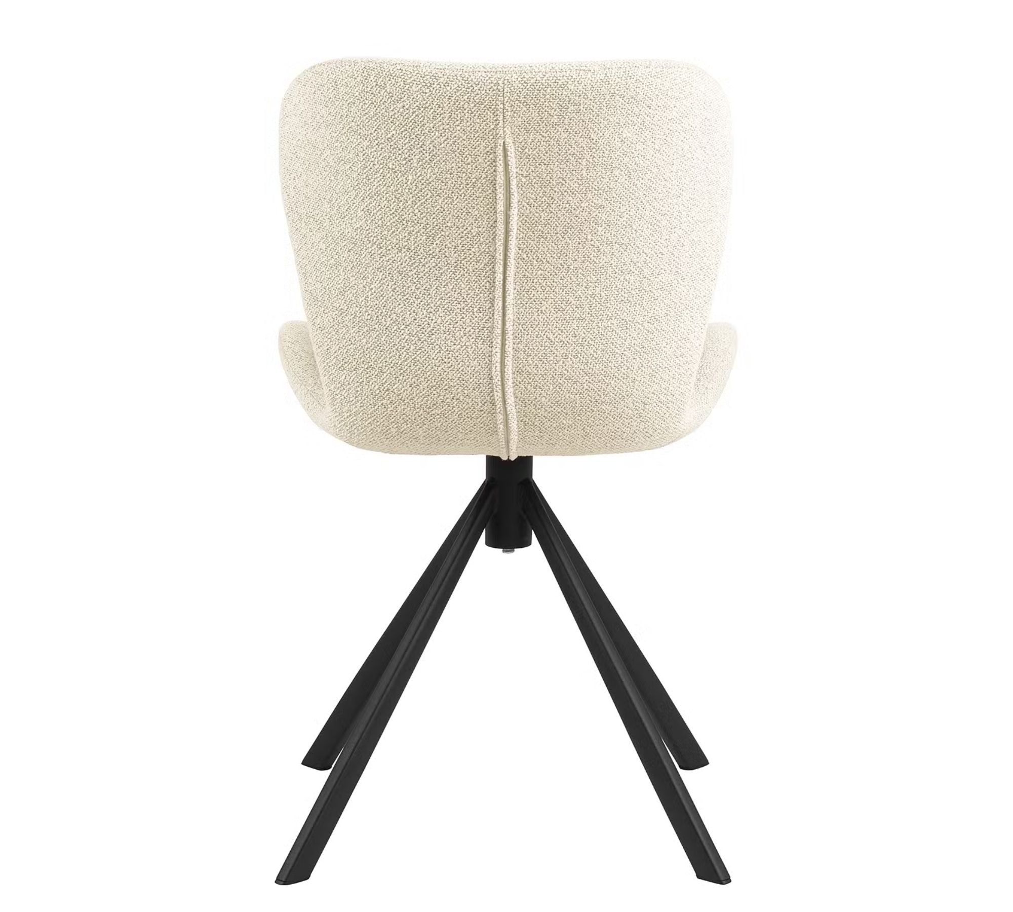 2x Swivel Armchair Bouclé Cream