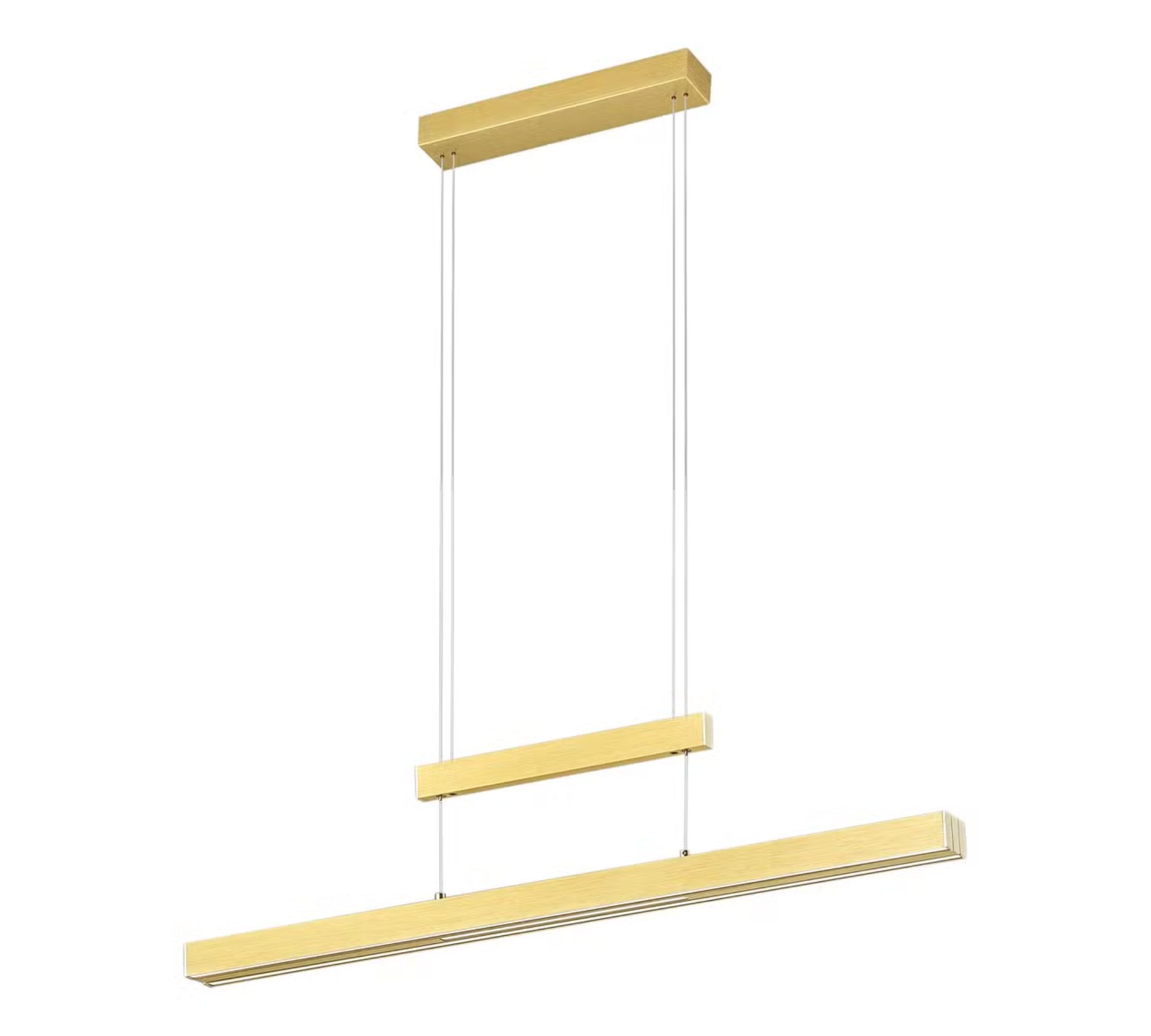 LED pendant light 3-flame Aluminum Gold