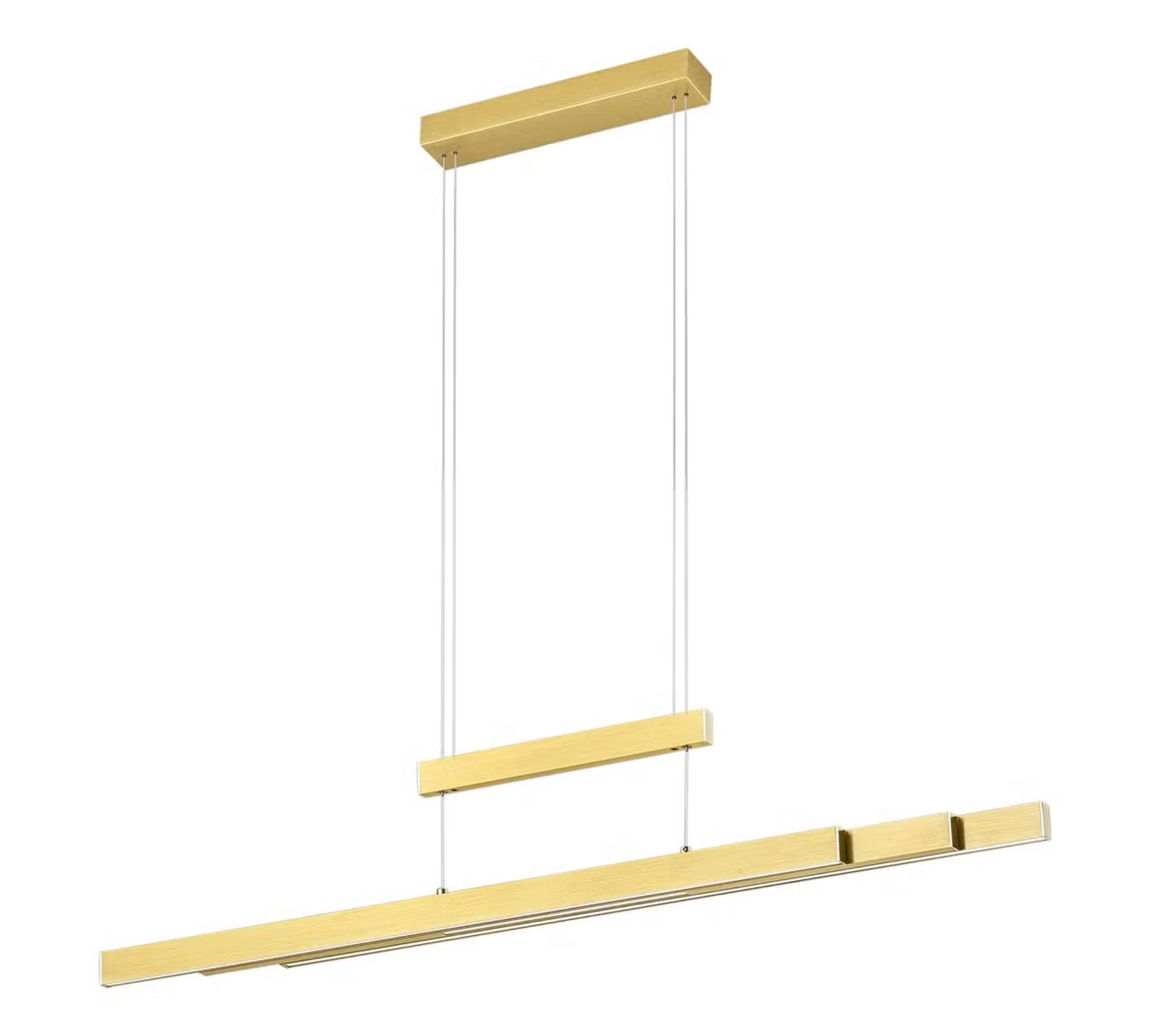 LED pendant light 3-flame Aluminum Gold