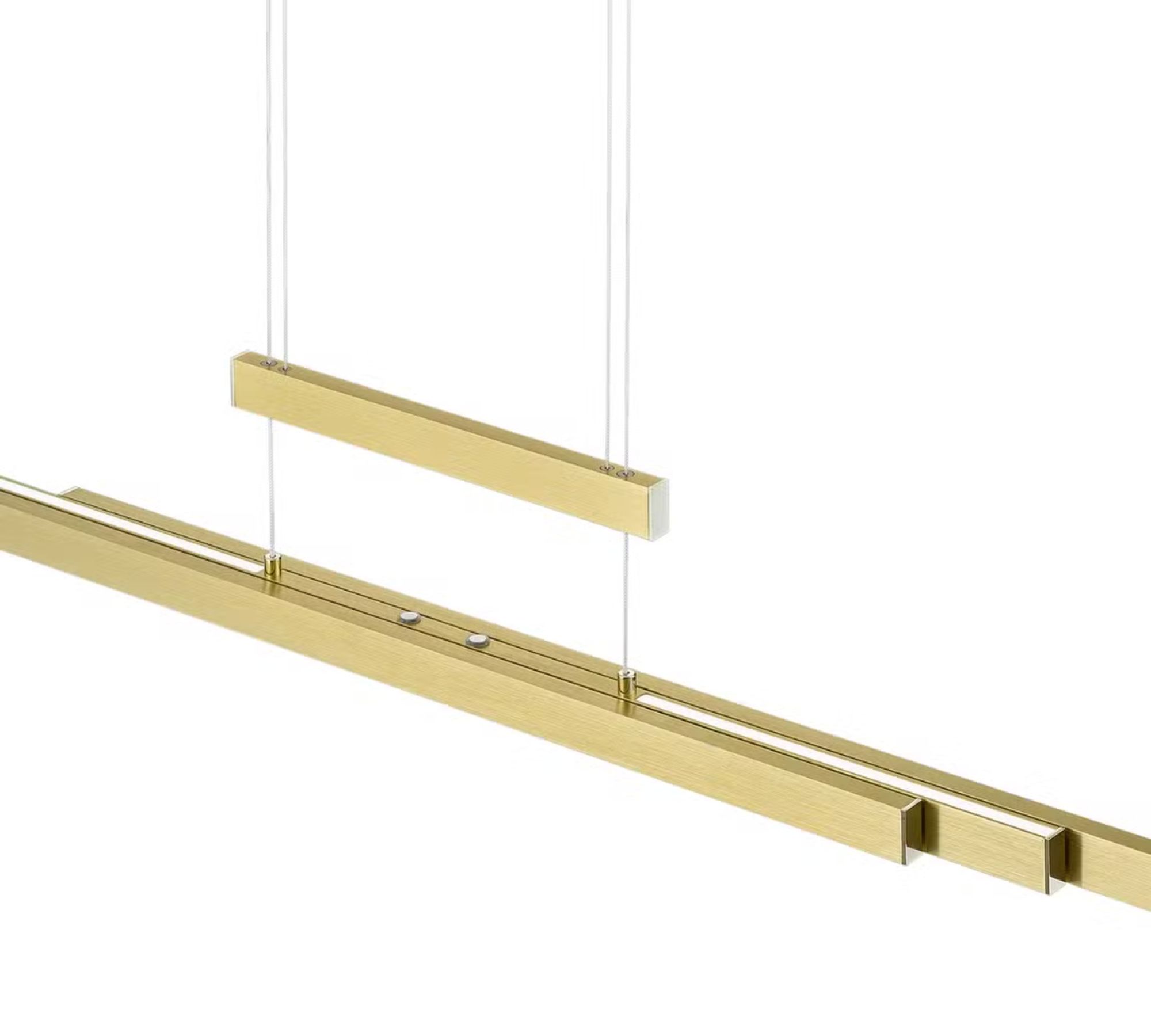 LED pendant light 3-flame Aluminum Gold