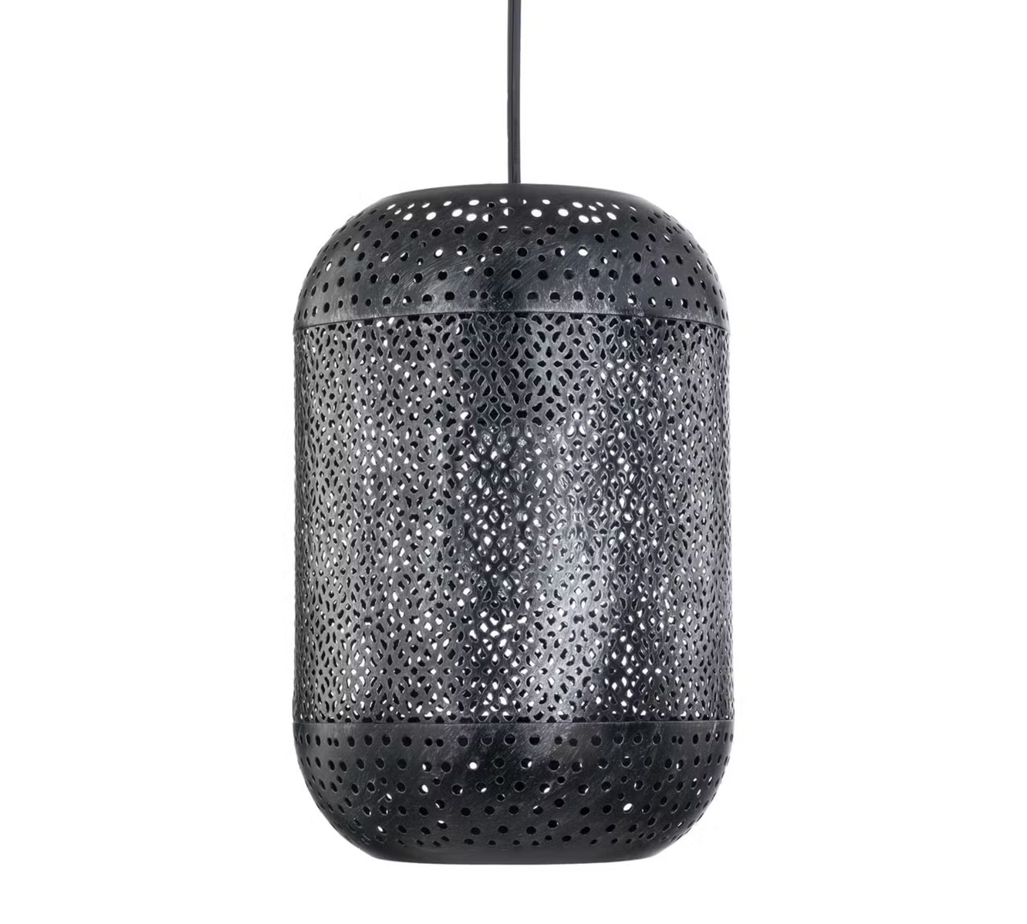 Pendant lamp 3-light iron black