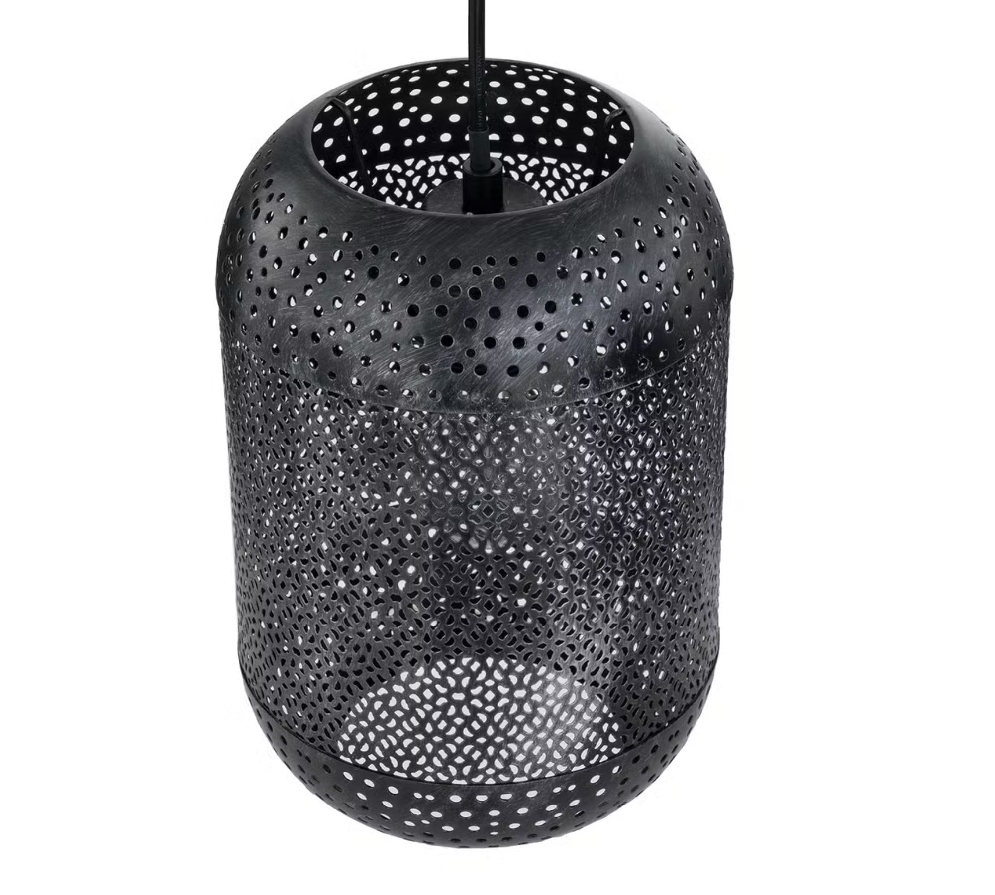 Pendant lamp 3-light iron black