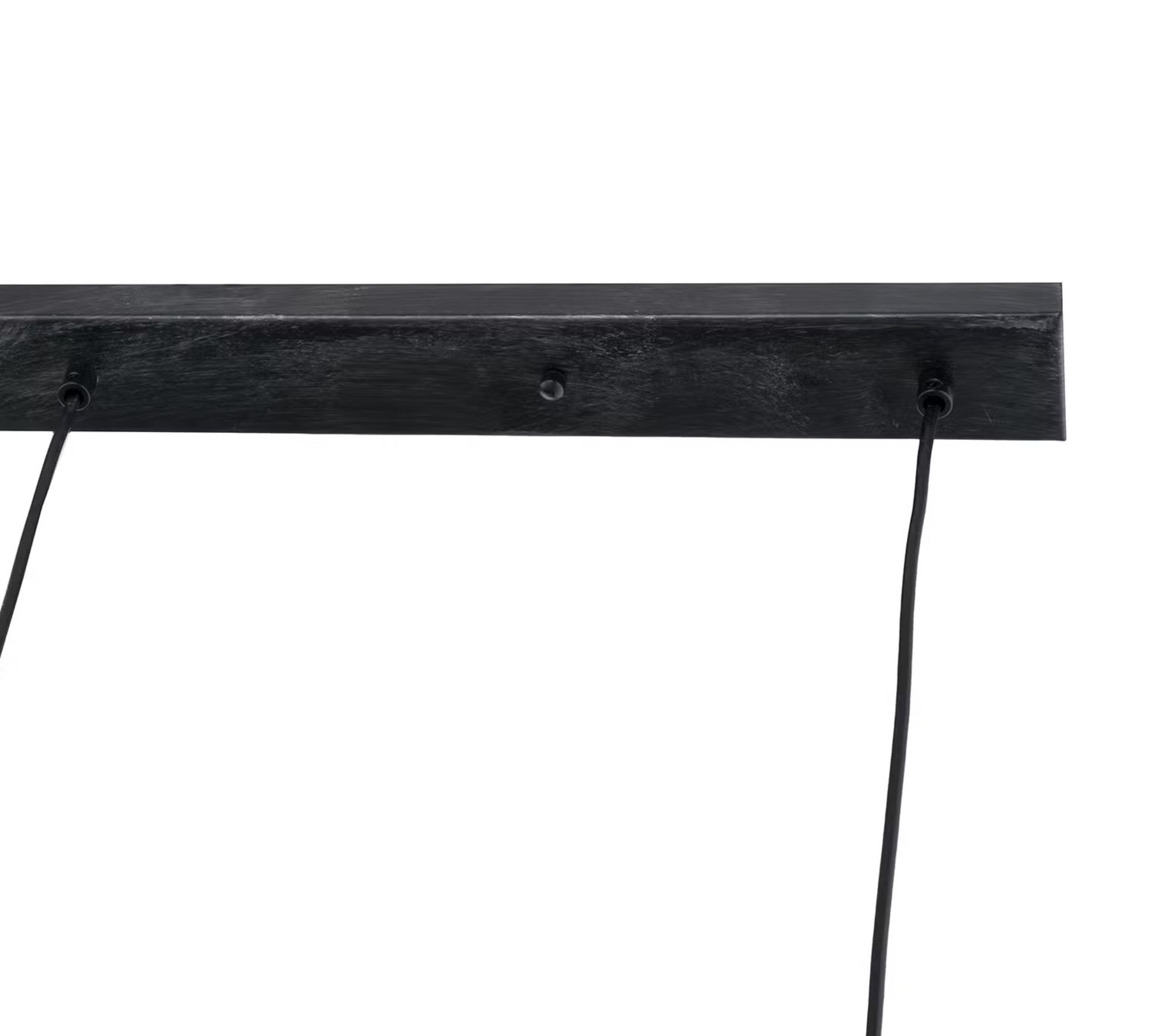 Pendant lamp 3-light iron black