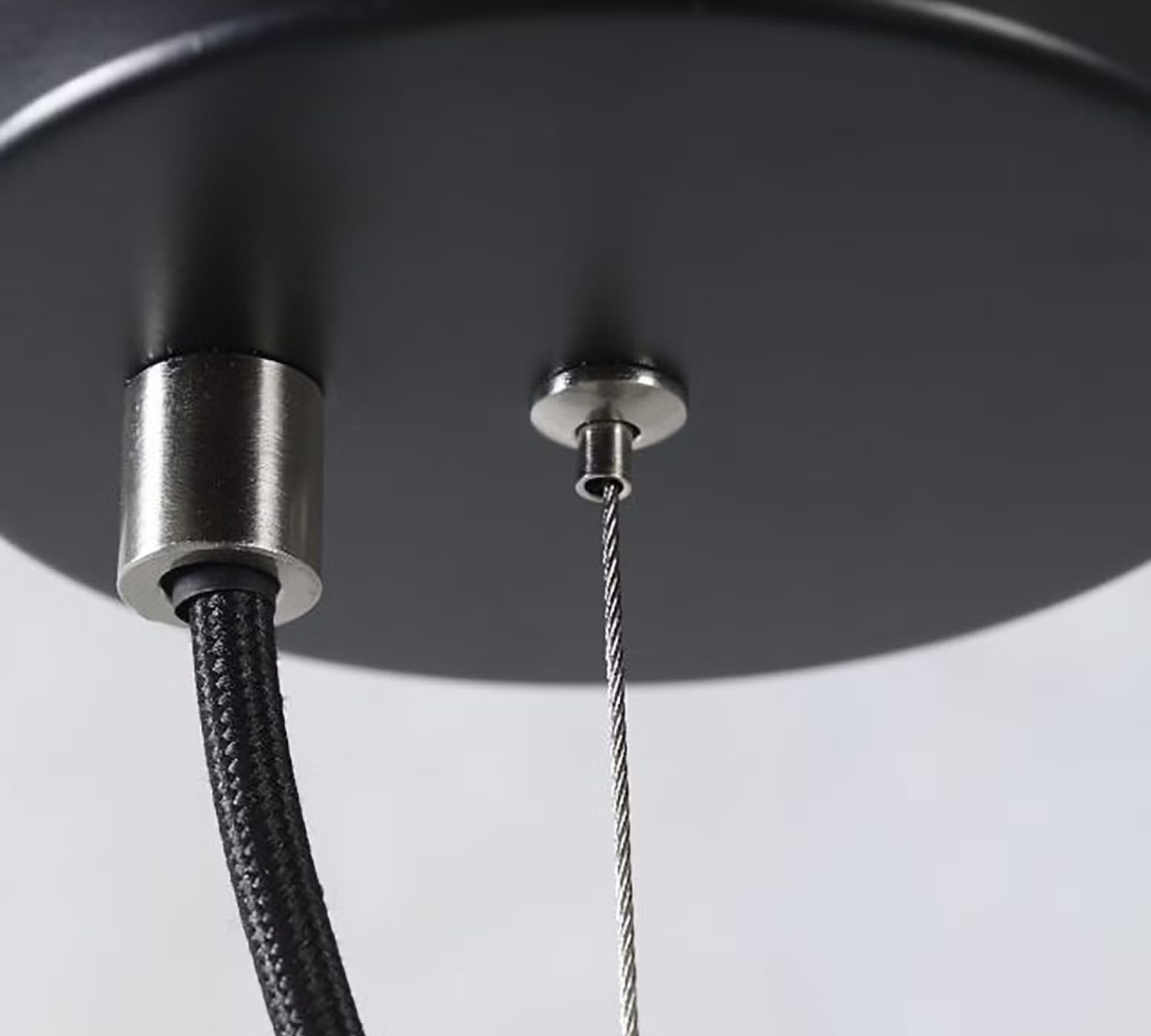 Pendant lamp 1-bulb iron black