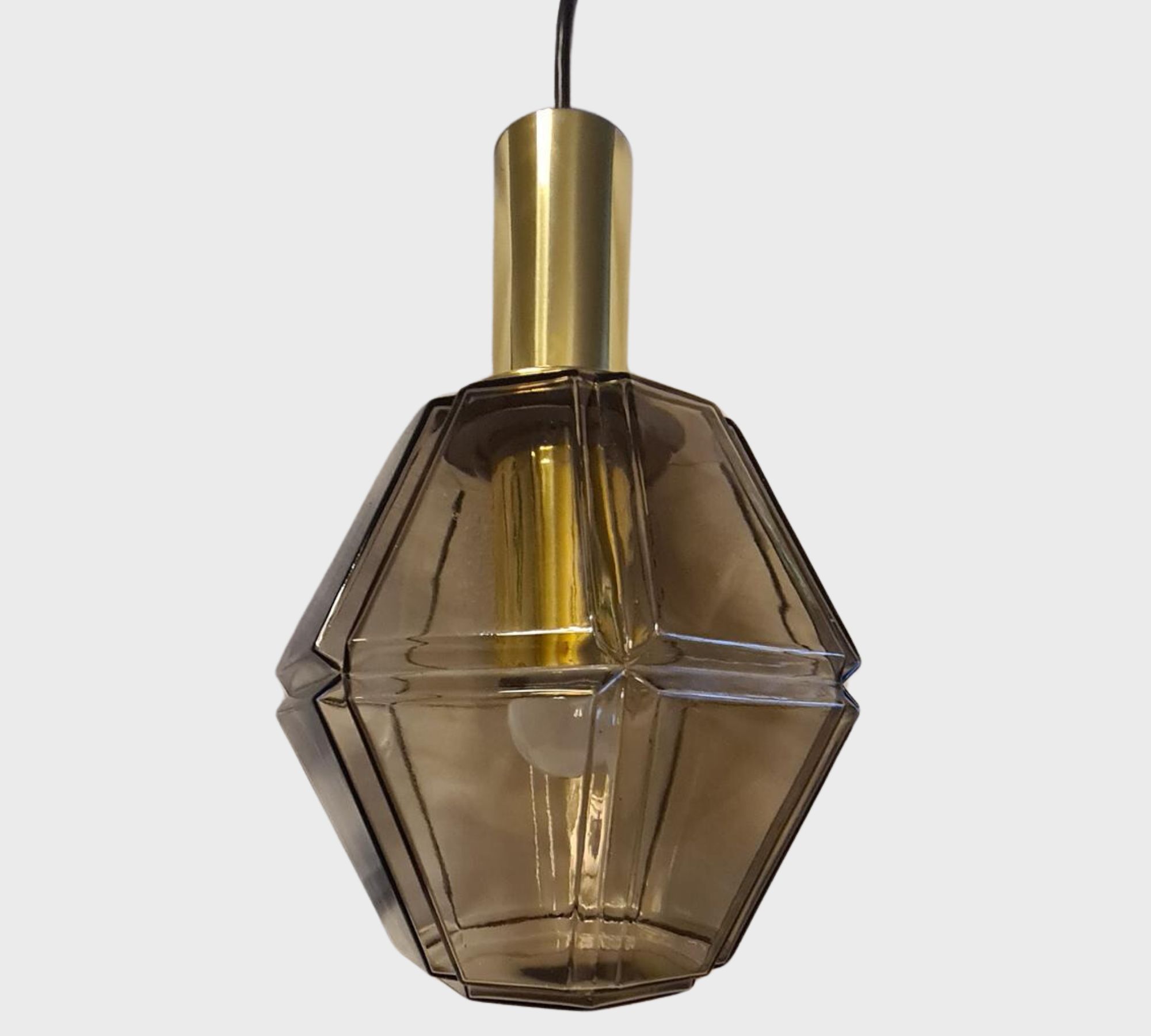 P292 4288 Pendant lamp glass brass gold