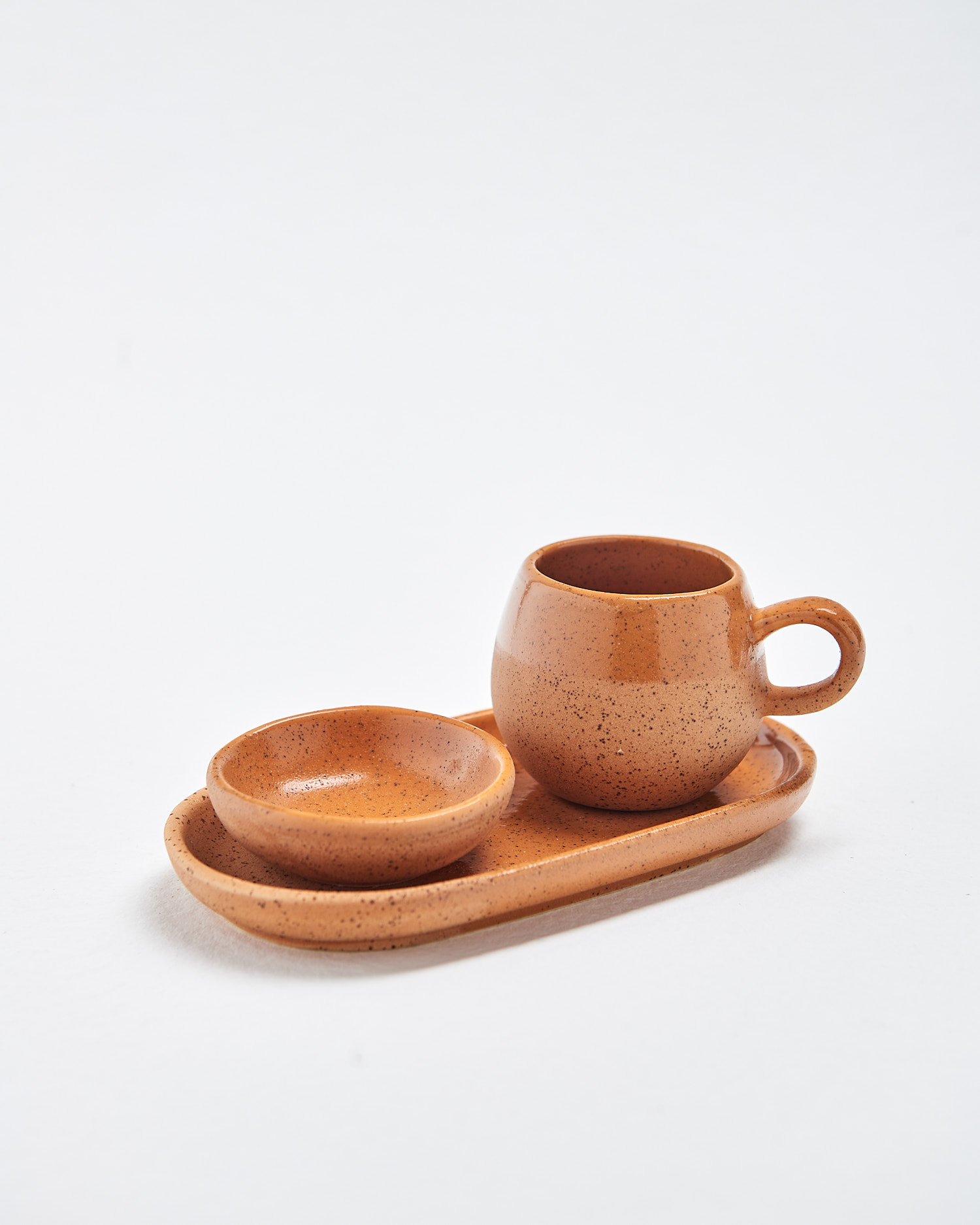 2x Earth Ball Tasse Keramik Terracotta 250 ml