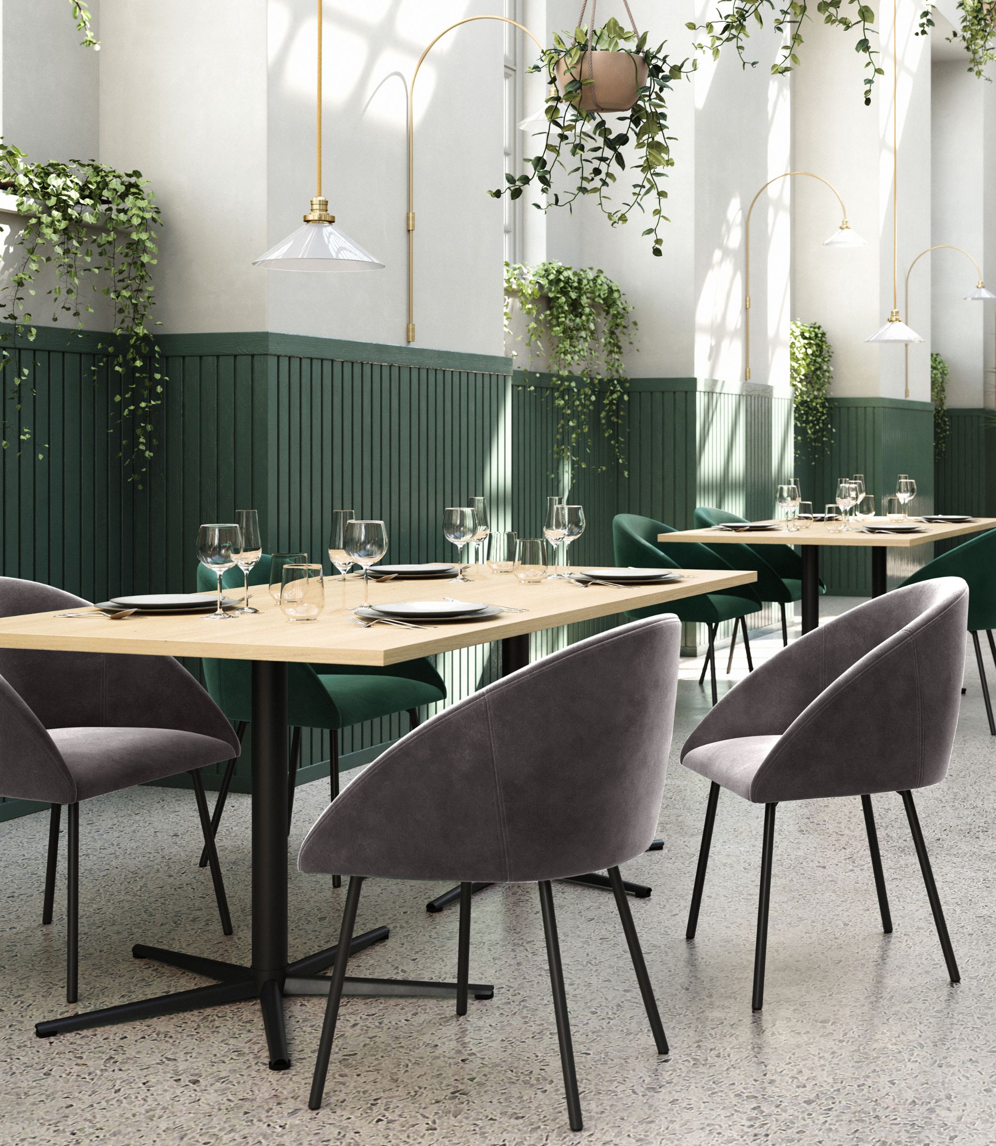 Liva Dining Chair Moss Shitake