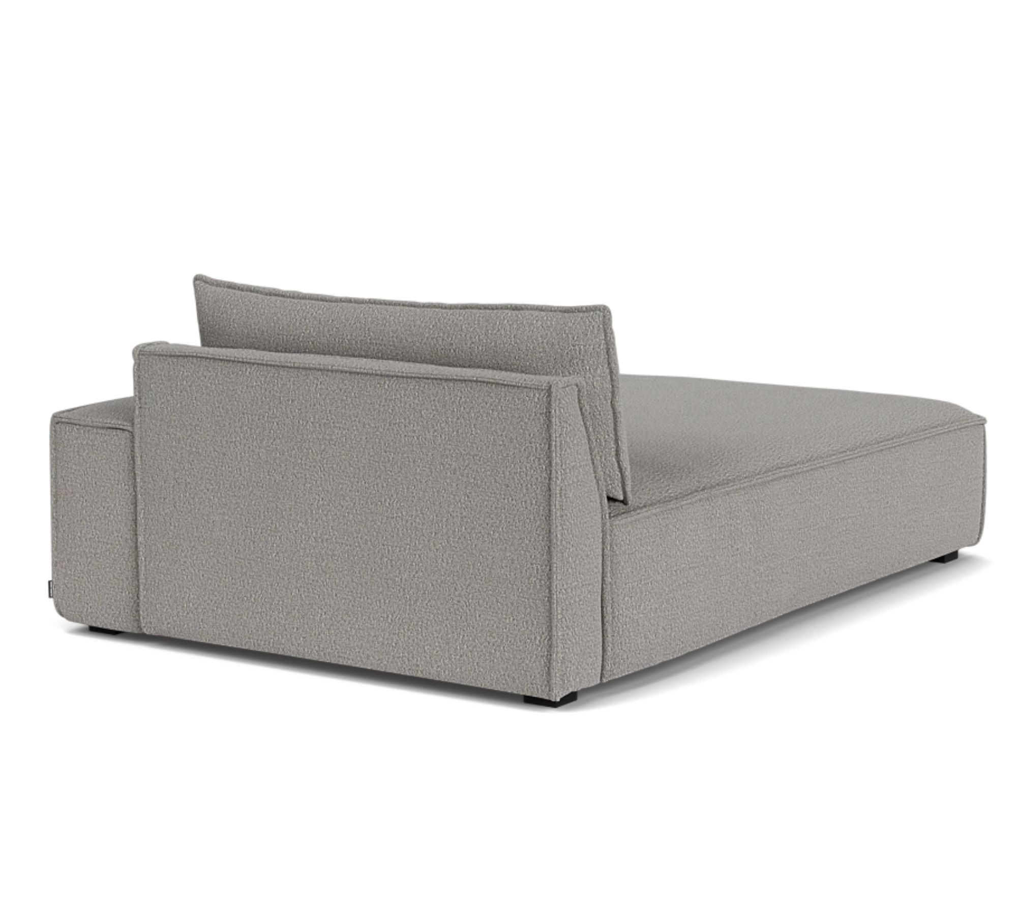 Daphne 1-seater chaise lounge right Maya Warm Grey