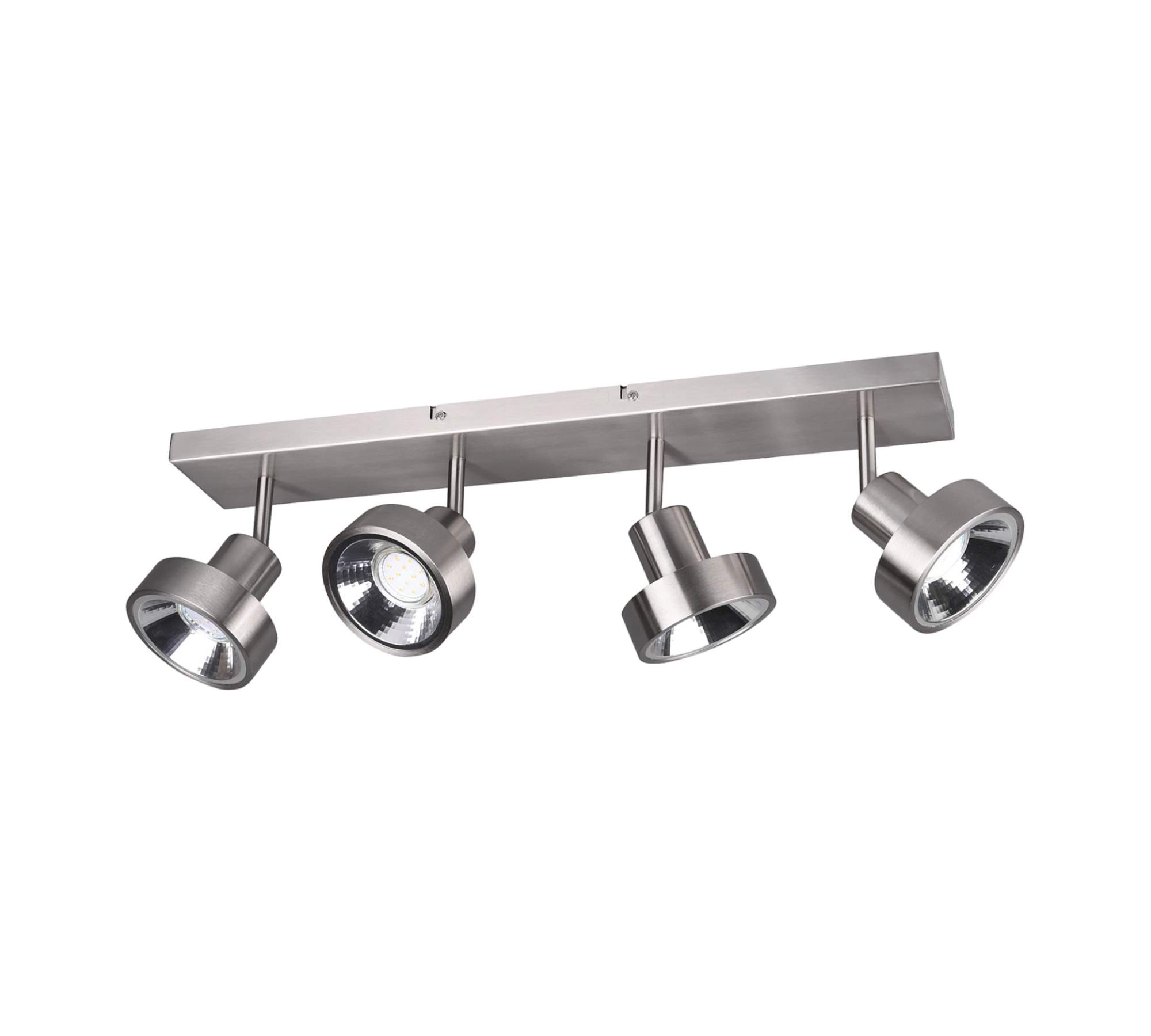 Deckenleuchte 4-flammig Aluminium Silber