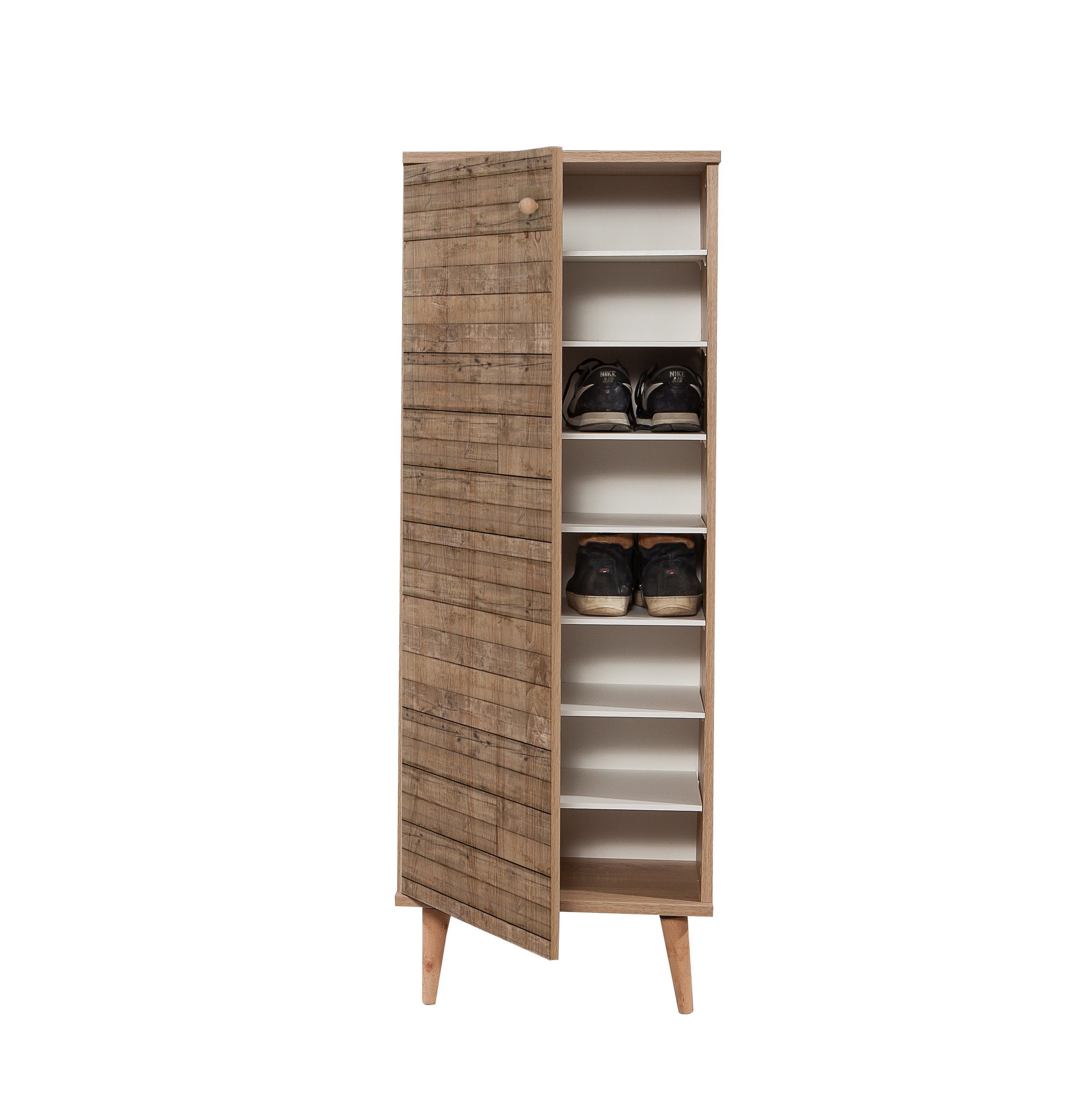Filinta Schuhschrank Holzfurnier Sonoma Eichebraun