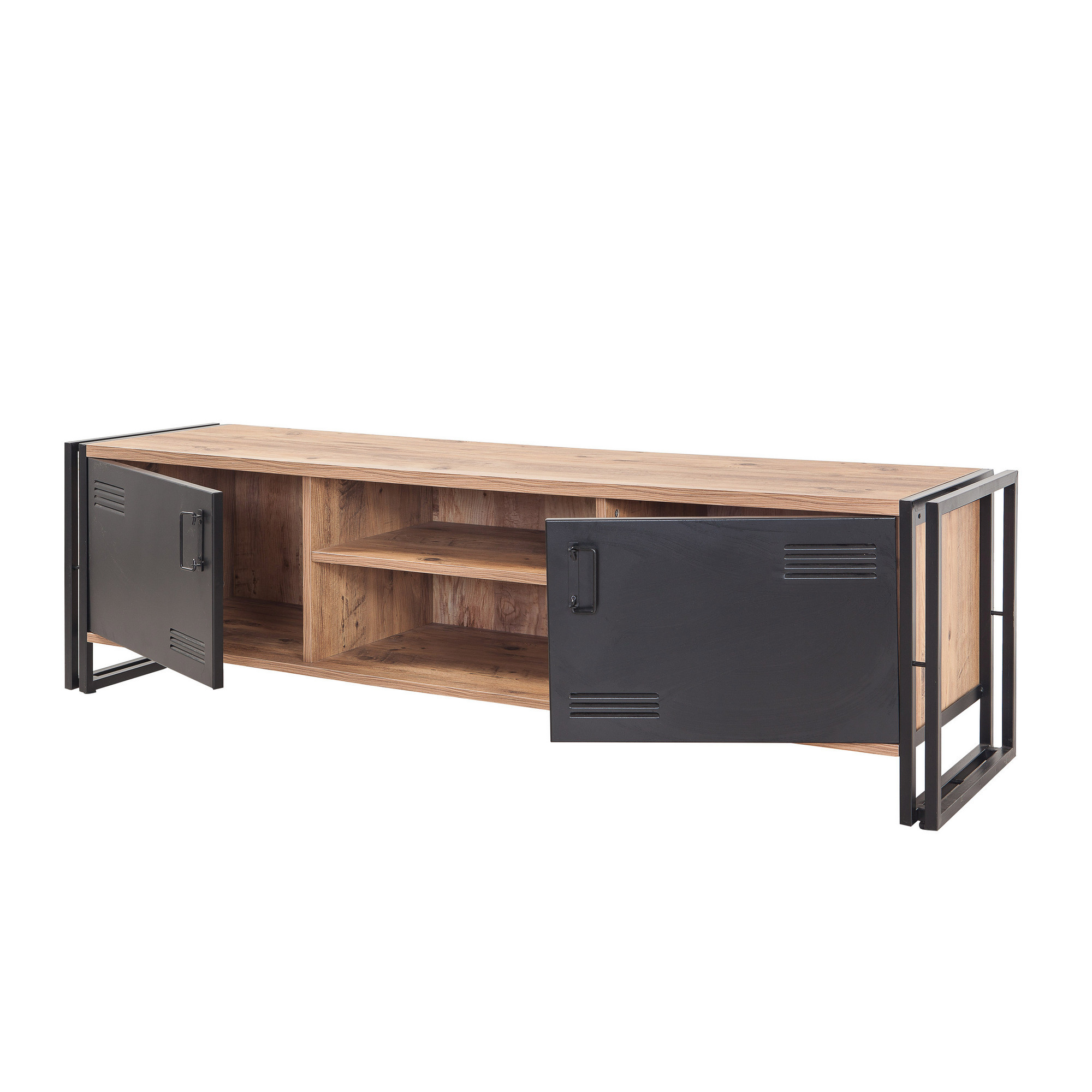 Cosmo Rex Lowboard Holzfurnier Schwarz