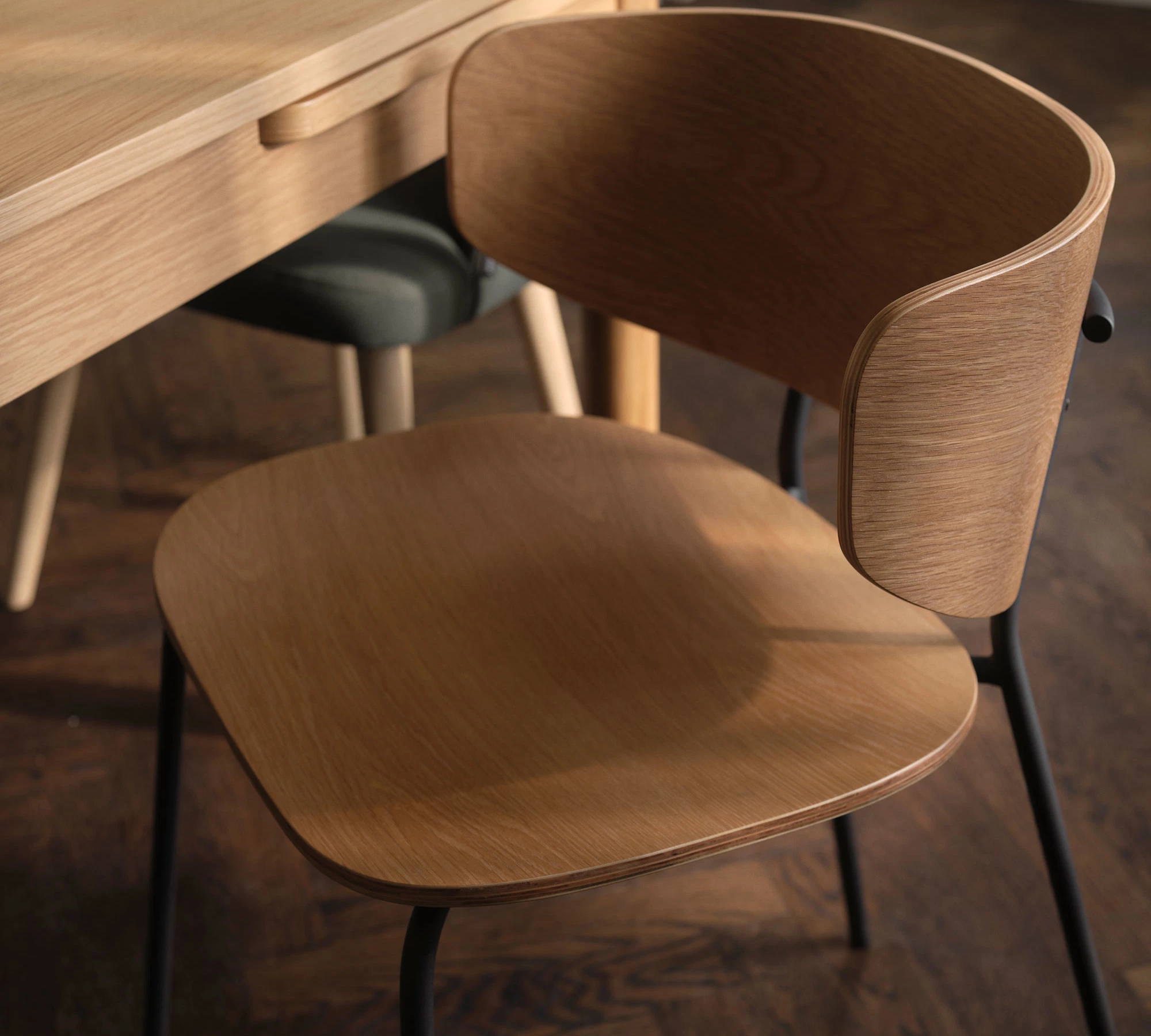 Jordan Dining Chair Black Metal