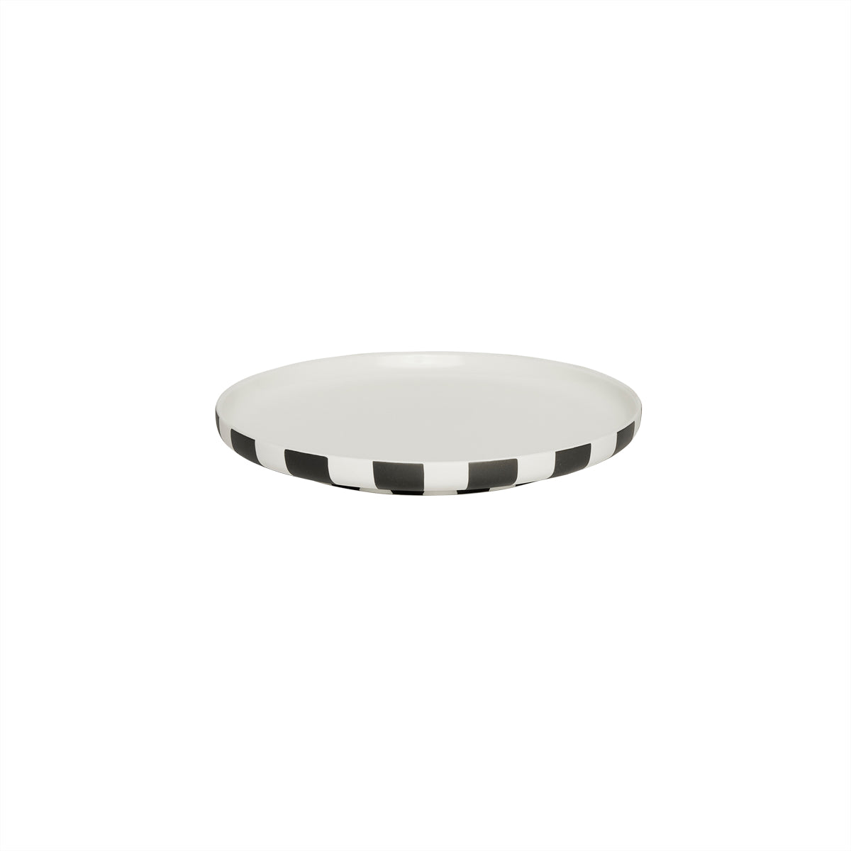 Toppu Lunch plate Stone Black White
