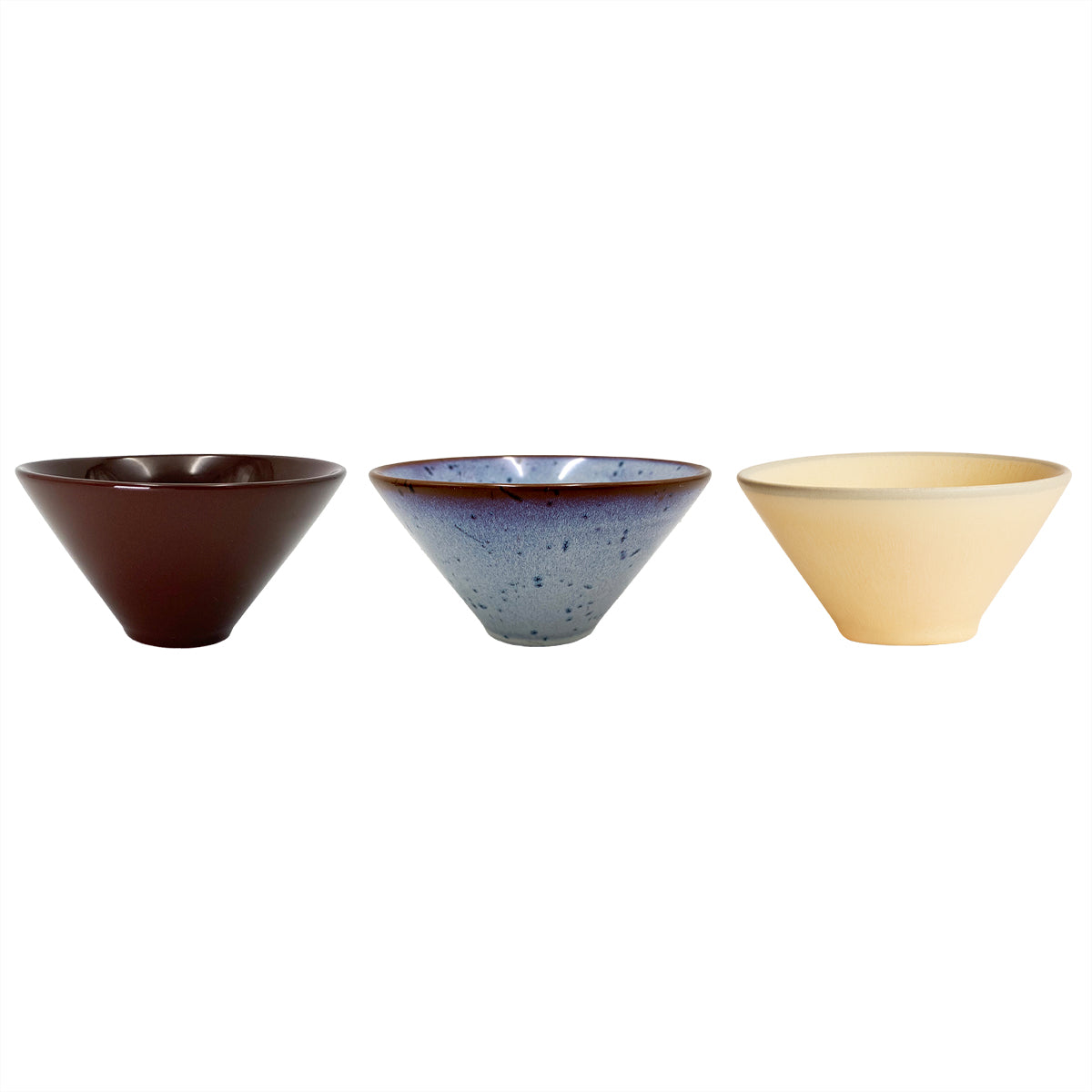 3x Yuka Bowl Ceramic Multicolored