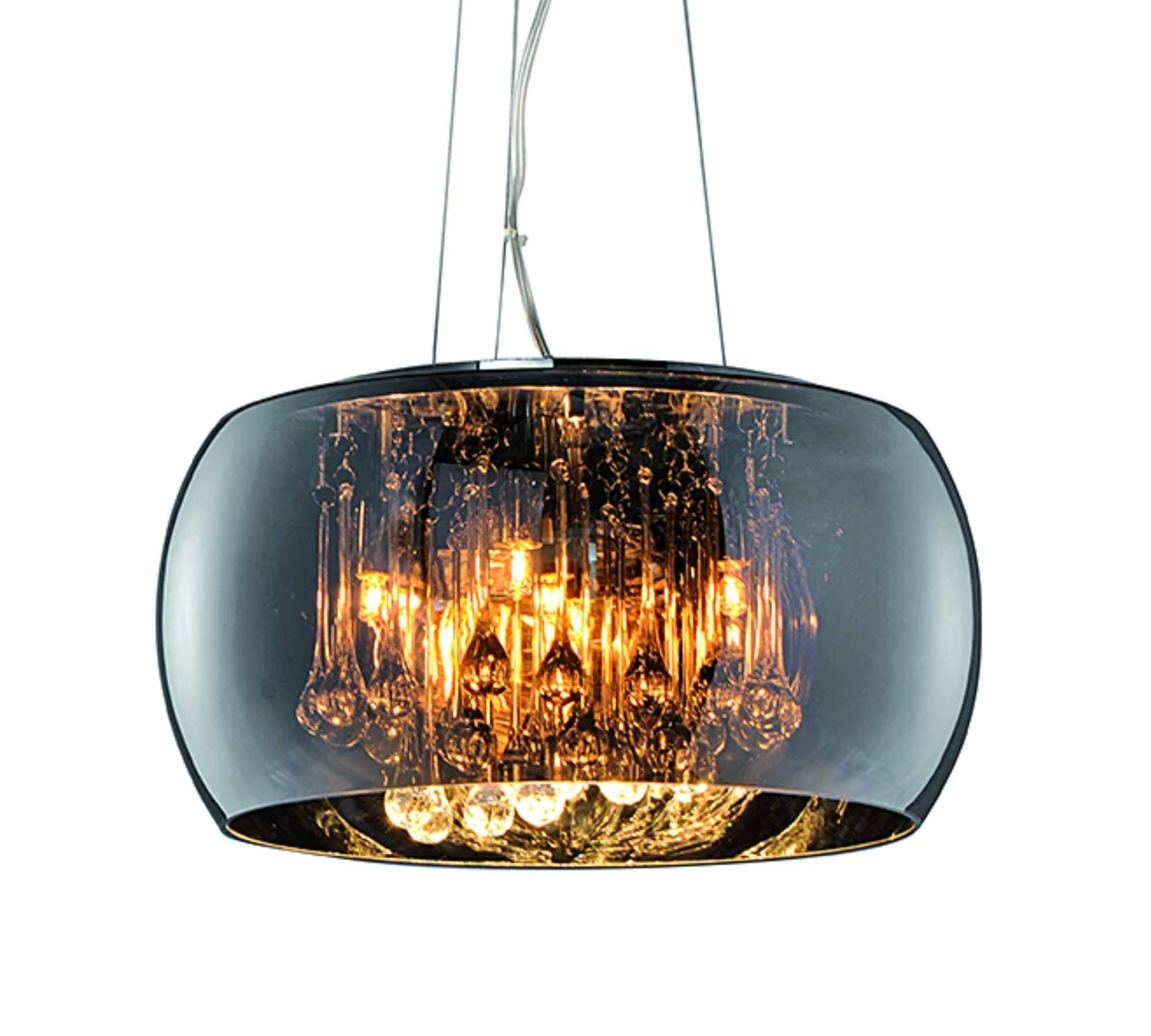 Pendelleuchte Vapore Lichtfeuer Metall/Glas 5-flammig