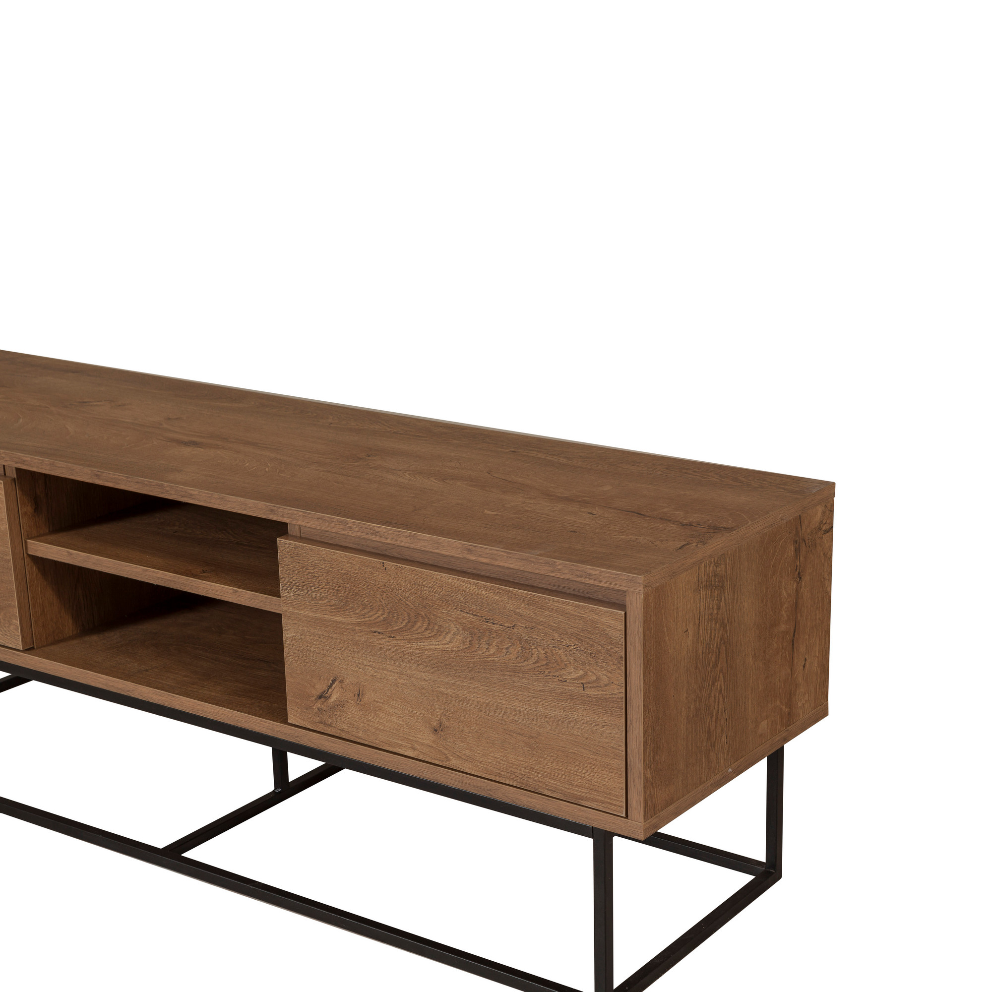 Rodez 140 Lowboard Black Wood Veneer
