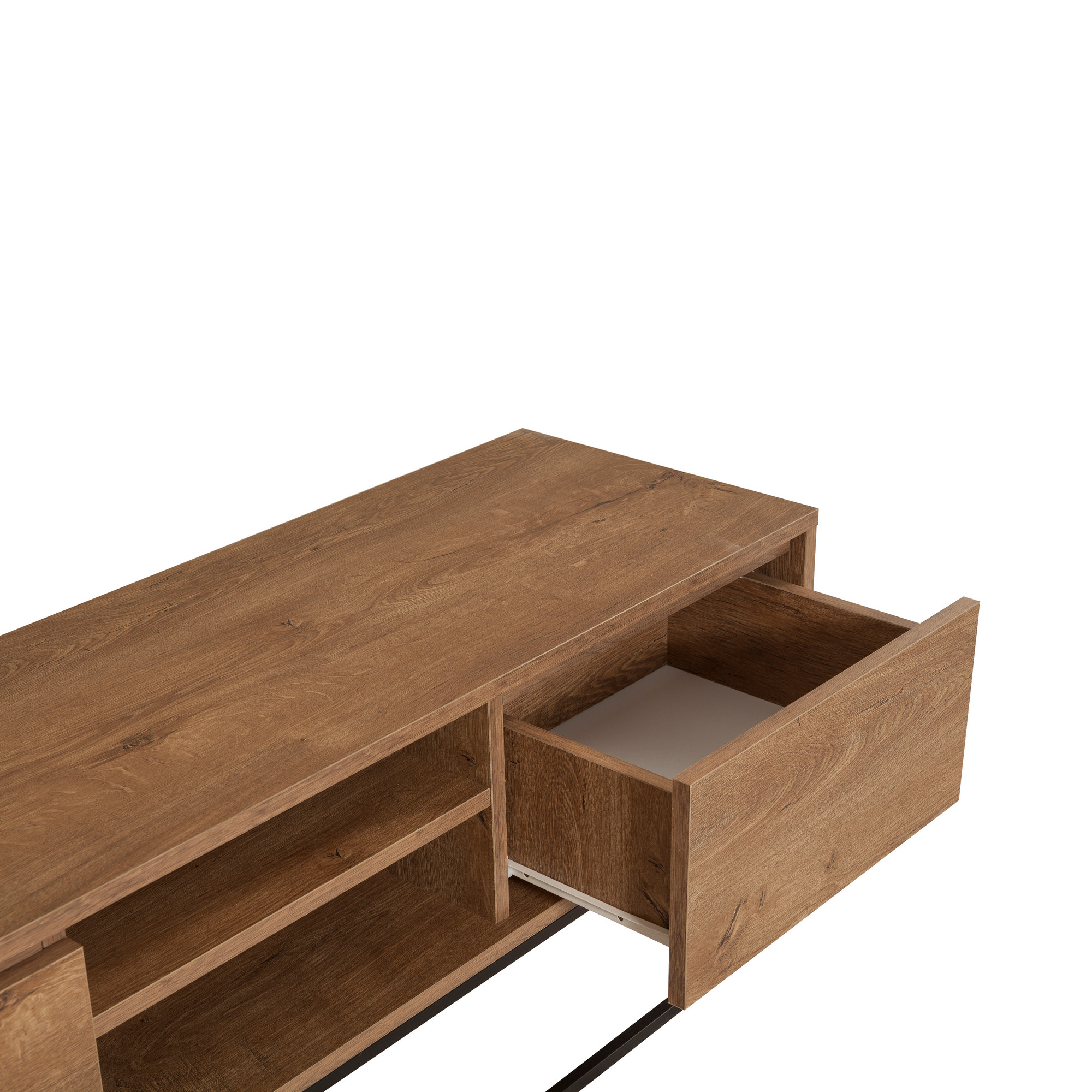 Rodez 140 Lowboard Black Wood Veneer