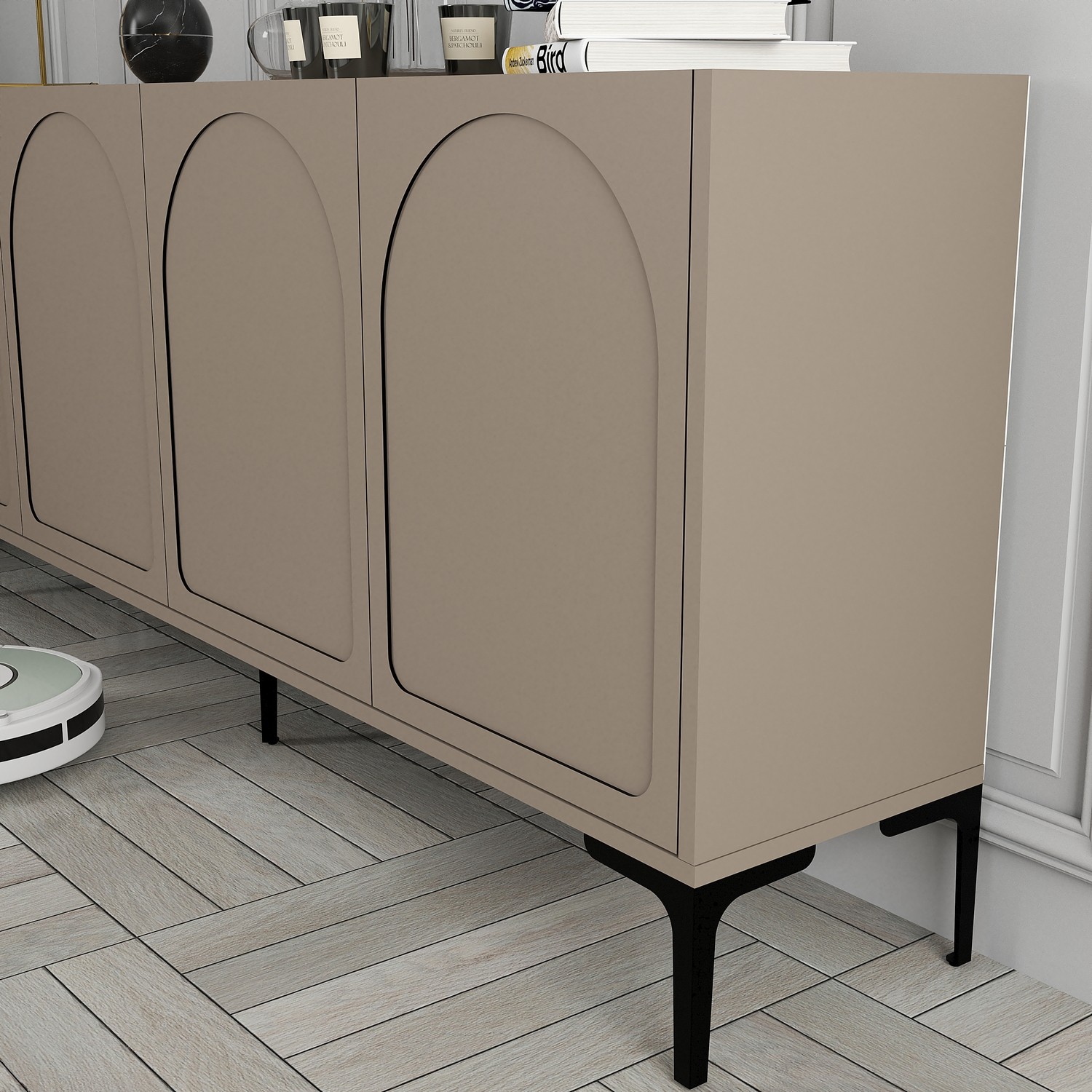 Lyon 79 Console Wood veneer Atlas Black