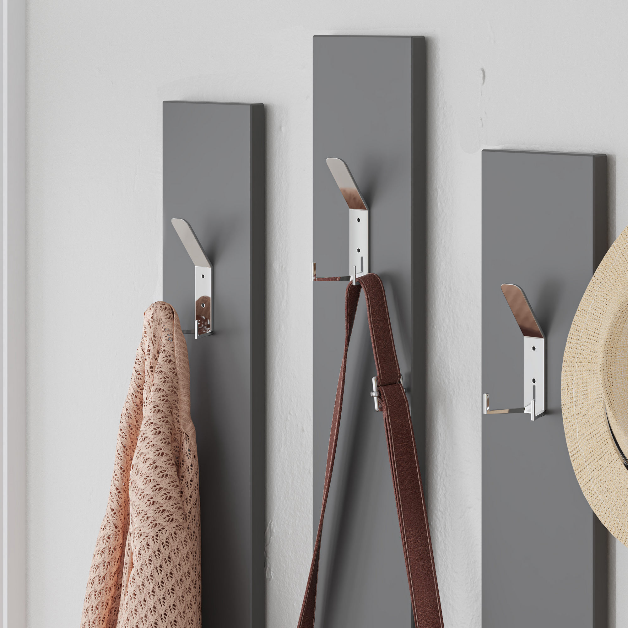 Ramda Wardrobe Wood Veneer Light Mocha Anthracite