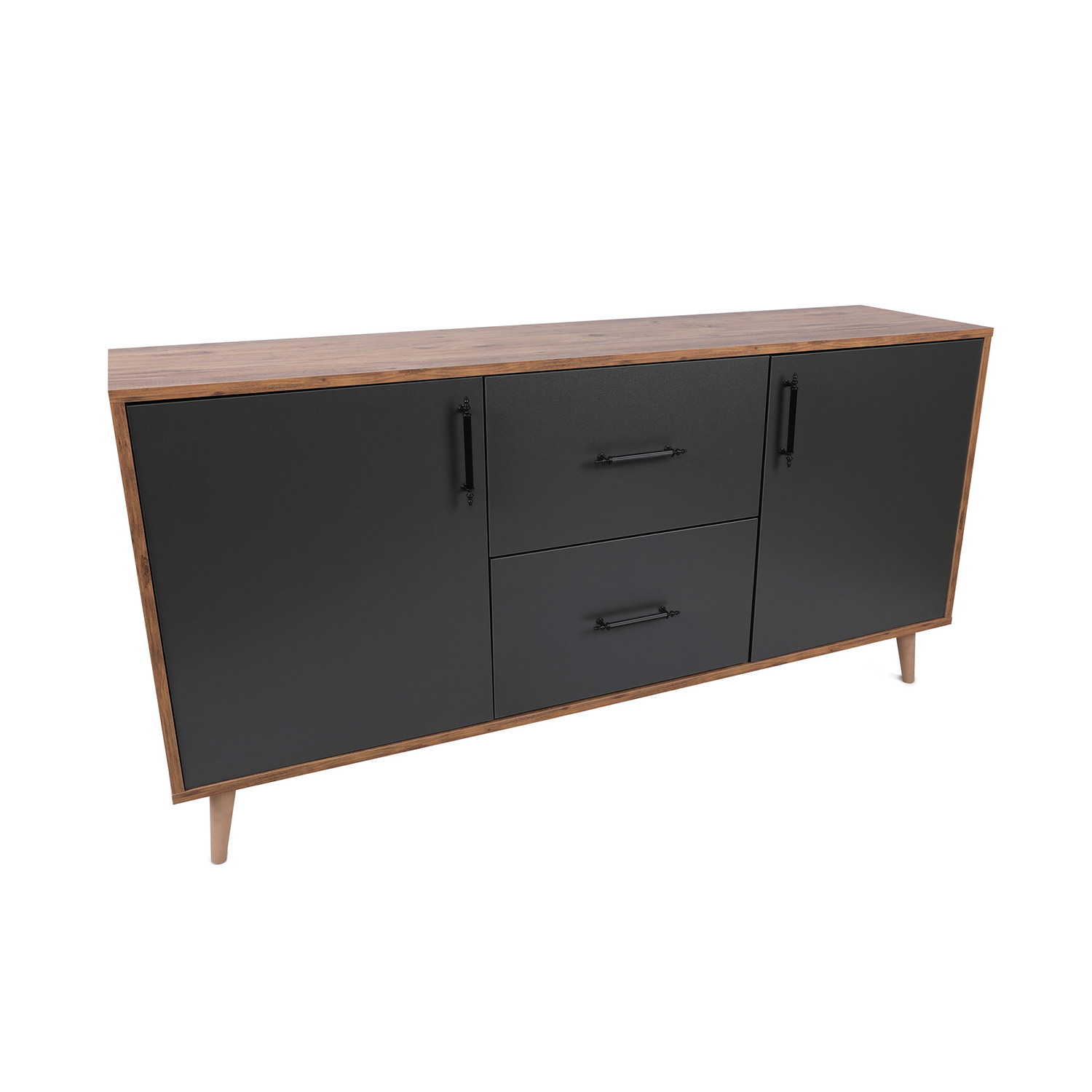 Cordoba Konsole Holzfurnier Anthrazit