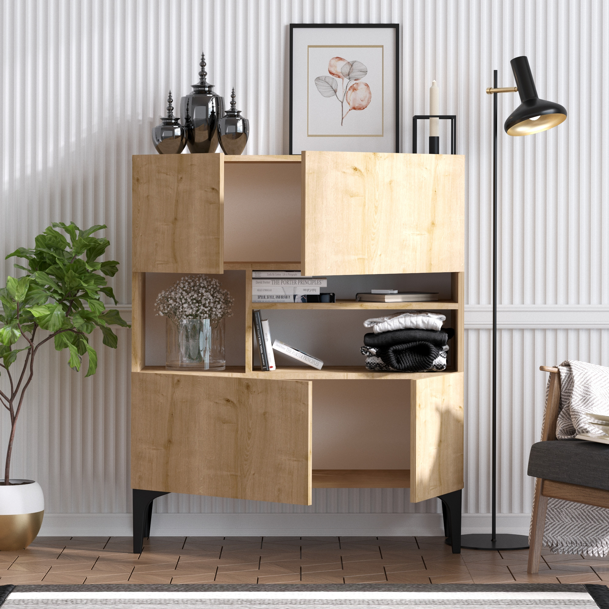 Krista Console Wood Veneer