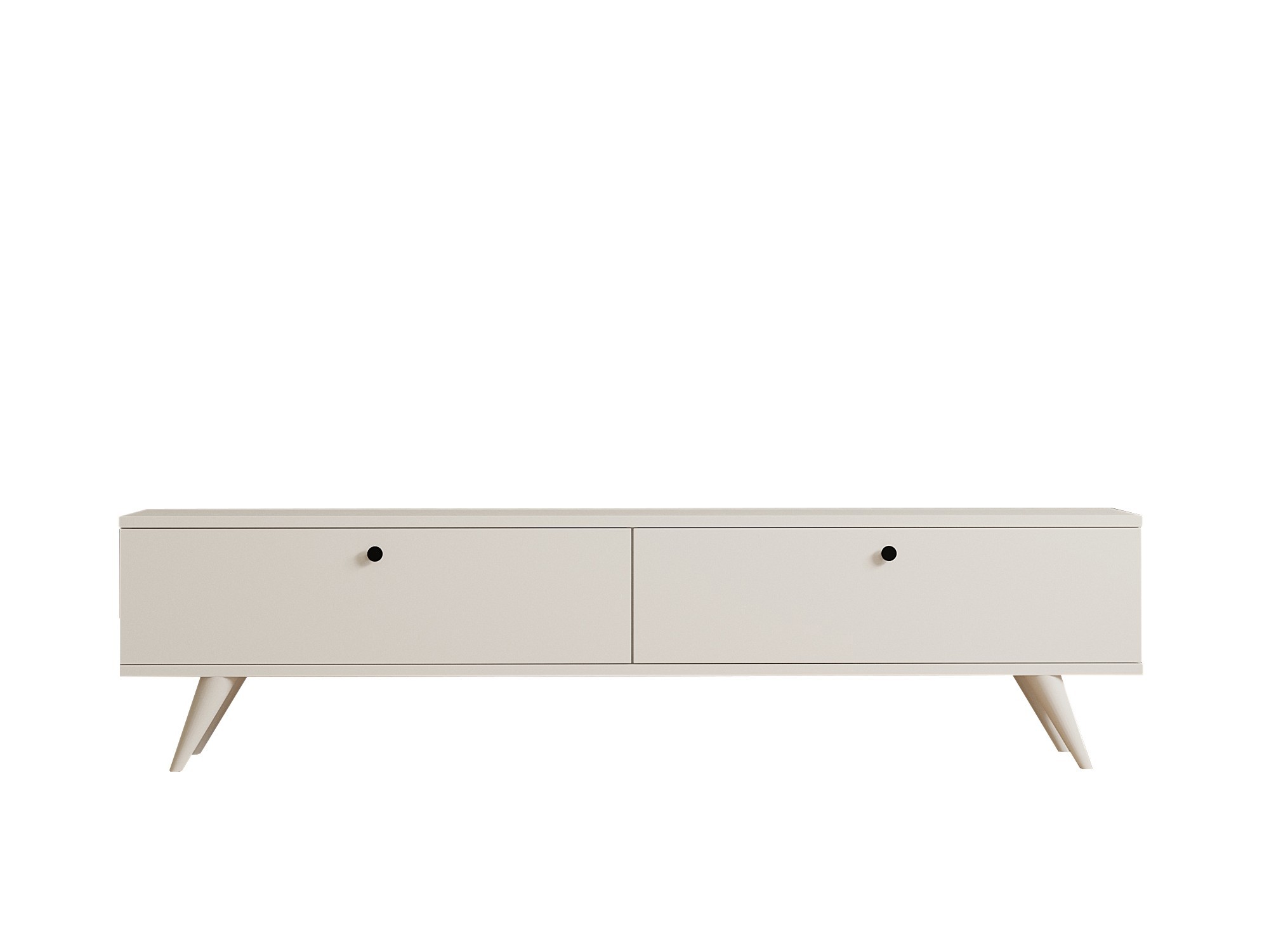 Paris Lowboard Wood Veneer White