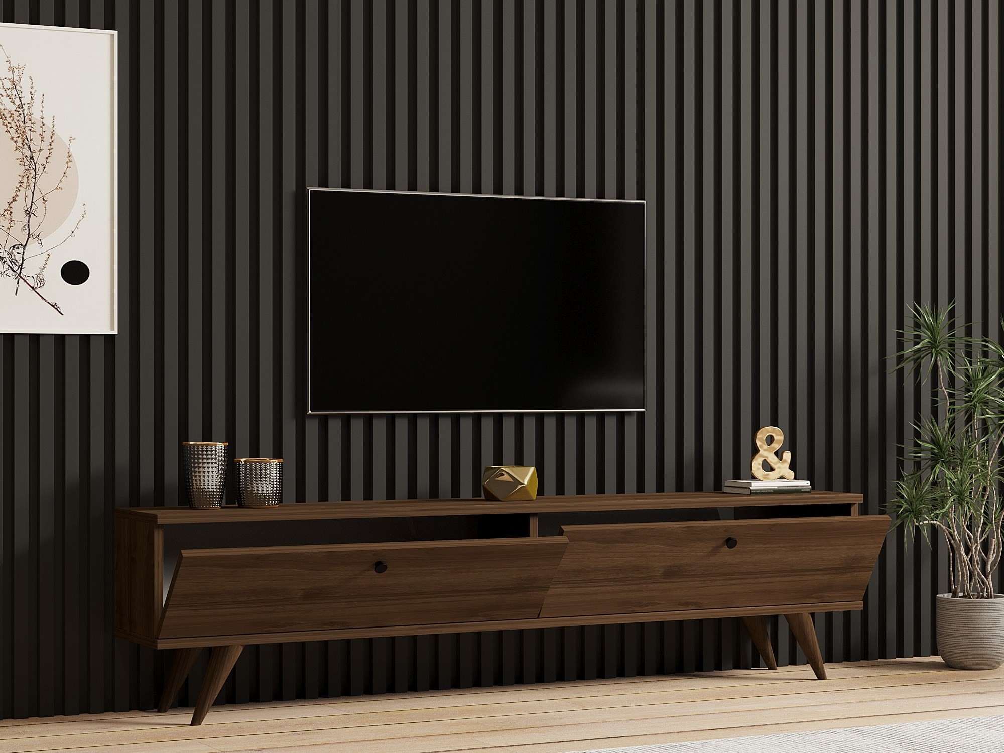 Paris Lowboard Wood veneer