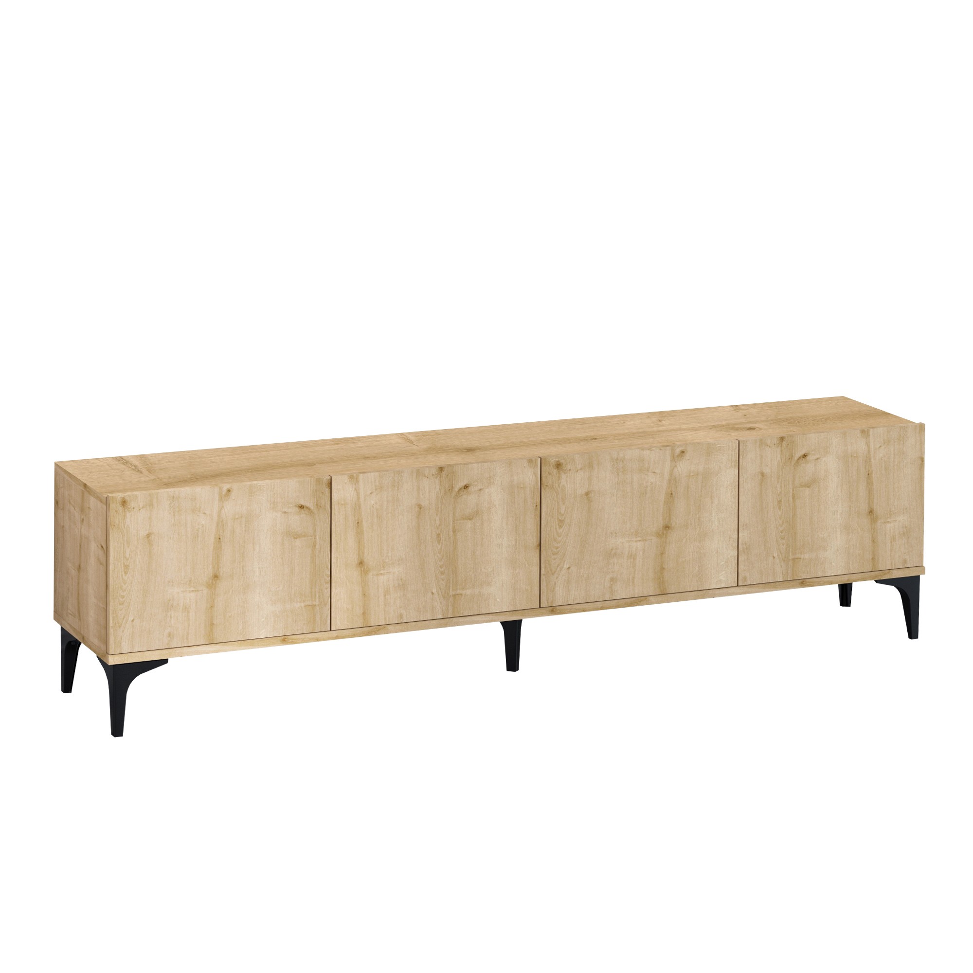 Nora Lowboard Wood veneer Sapphire