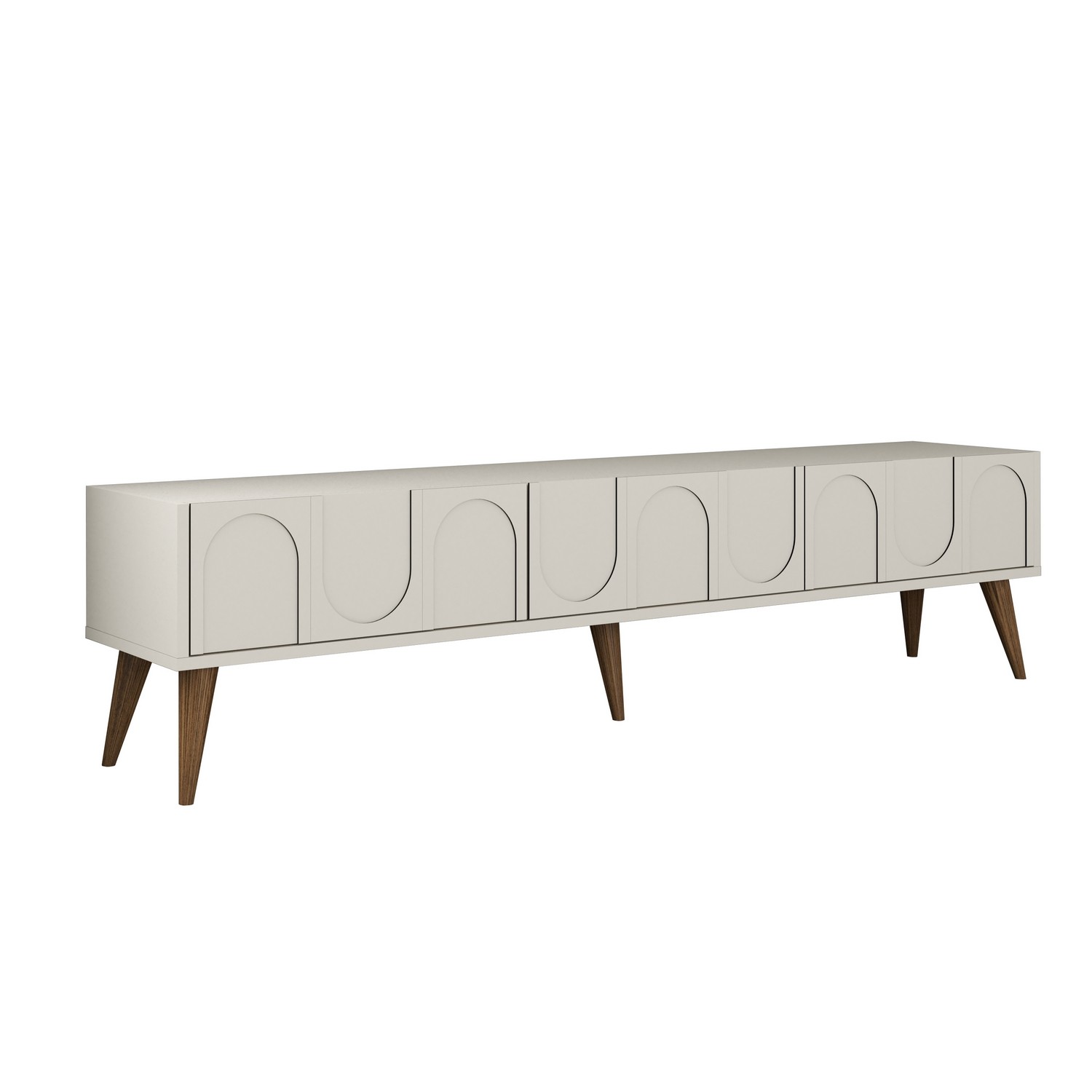 Lyon 44 Mobile TV Legno impiallacciato Crema