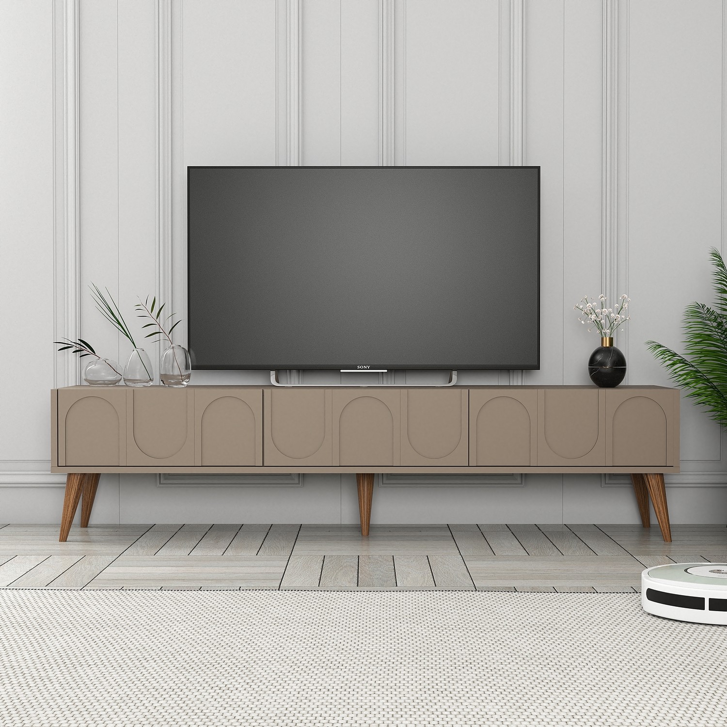 Lyon 44 TV cabinet Wood veneer Atlas